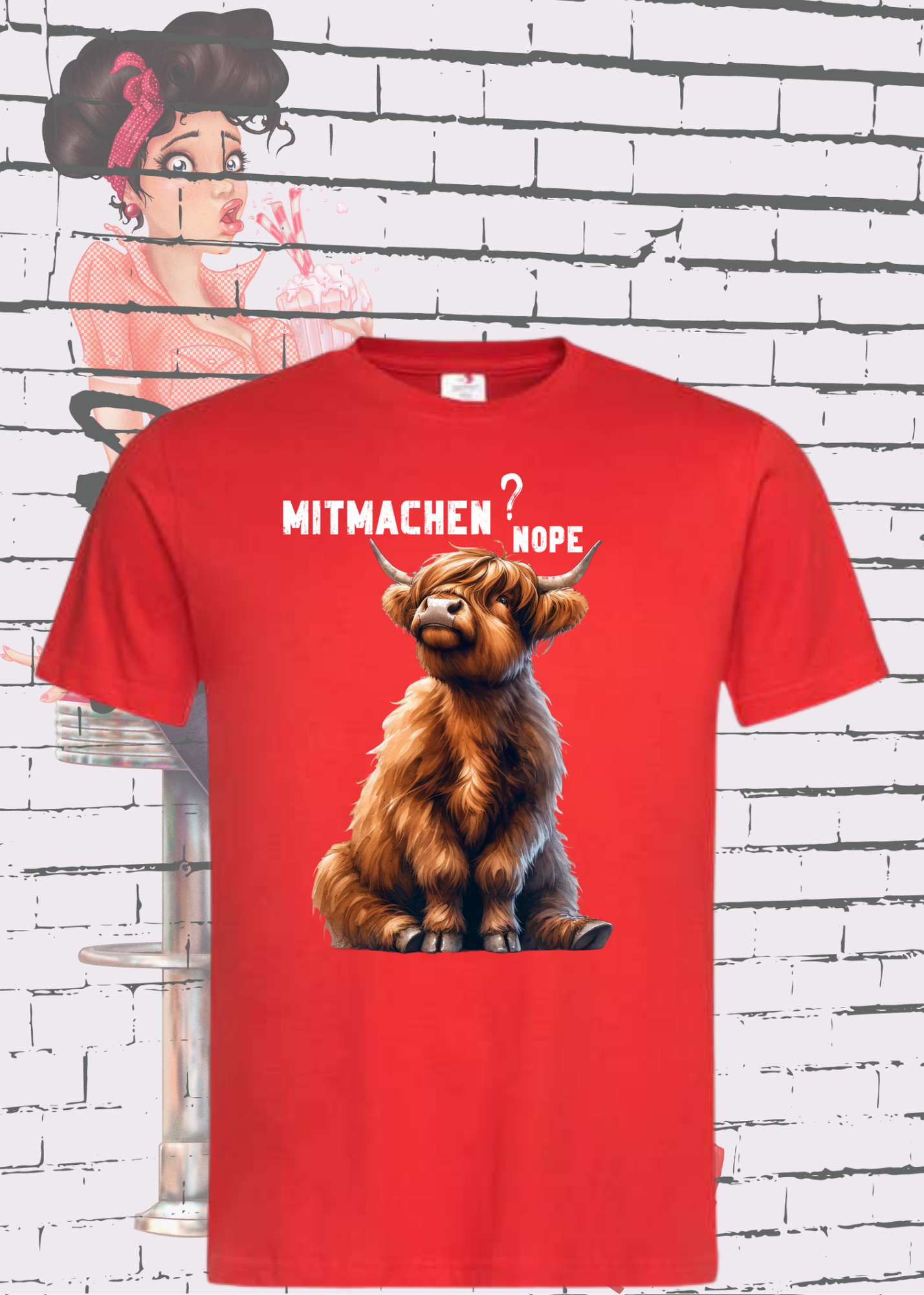 🐄 Highland Kuh Unisex T-Shirt mitmachen? nope 😴🙅‍♀️