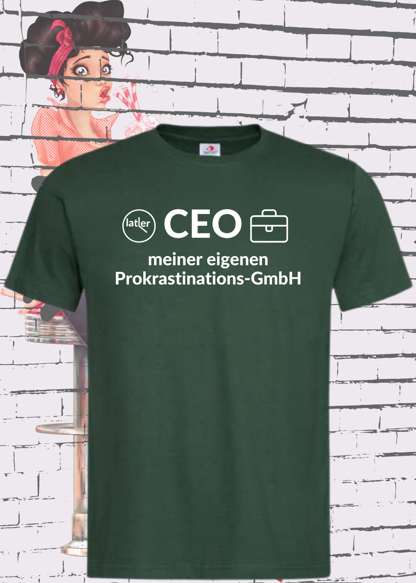 🏢 Unisex T-Shirt: CEO meiner eigenen Prokrastinations GmbH