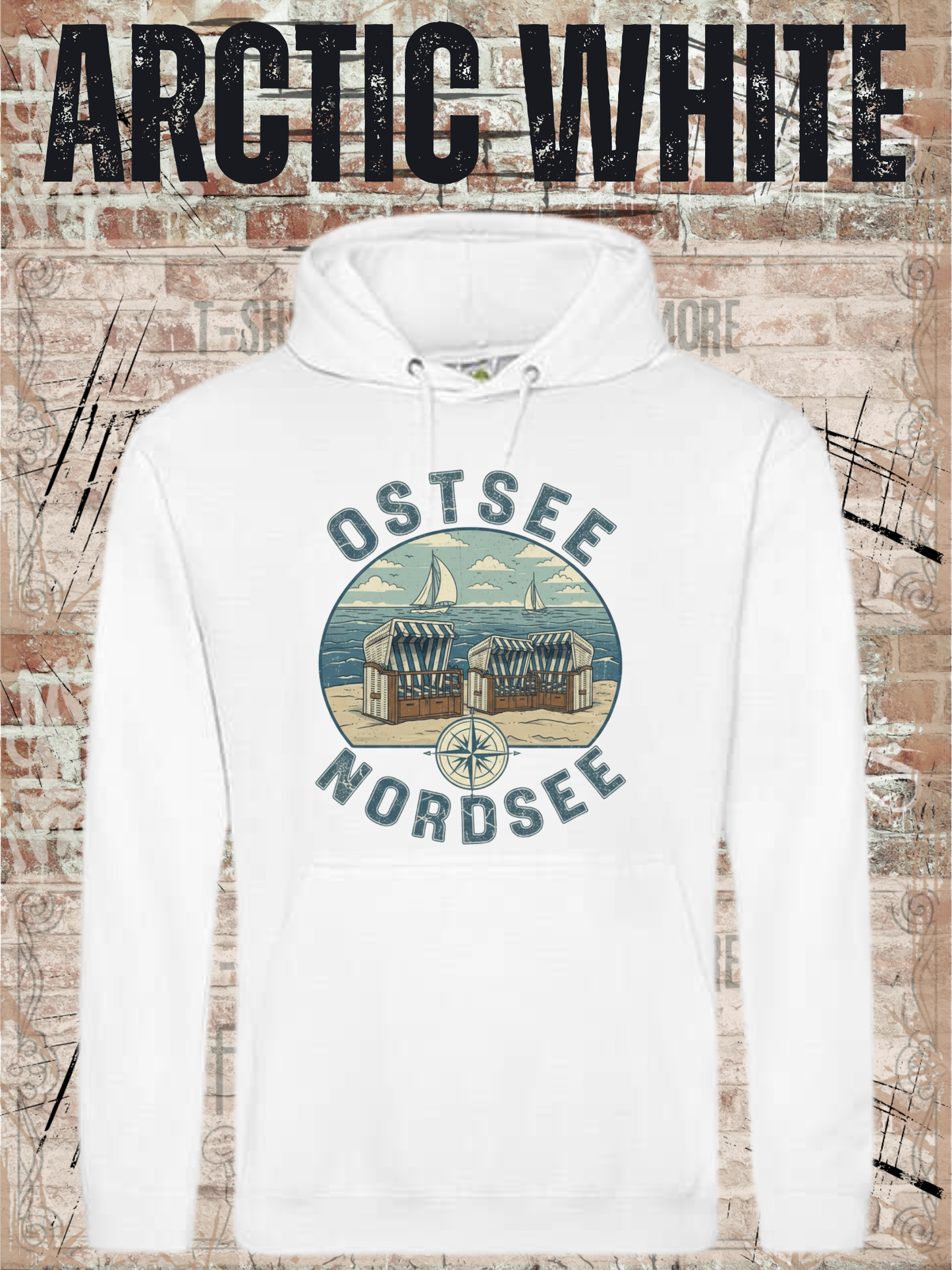 Unisex Hoodie Ostsee & Nordsee - Deine Liebe zur Küste