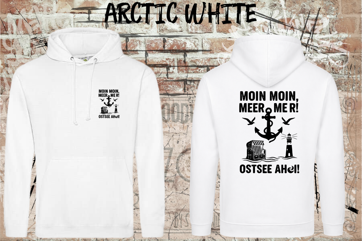 Unisex Hoodie Moin Moin - Meer Ostsee Ahoi Maritime Küste