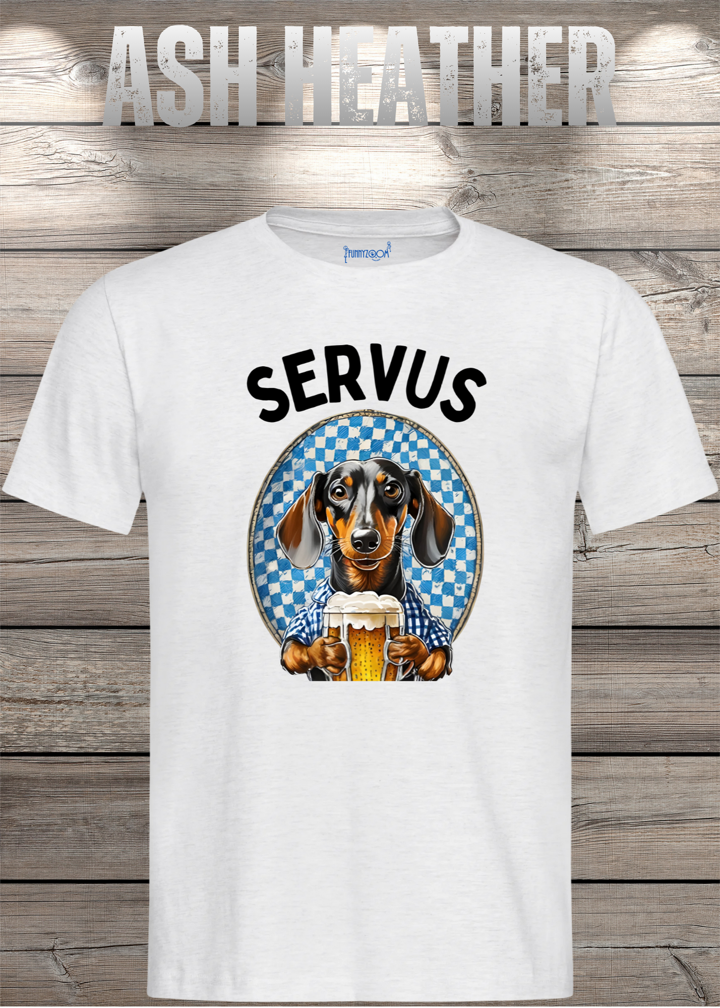 Servus Dackel Bayern Bier T-Shirt - Witzige Geschenkidee Unisex