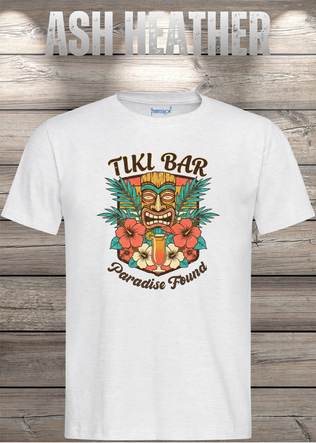 T-Shirt Tiki Bar in Ash Heather.