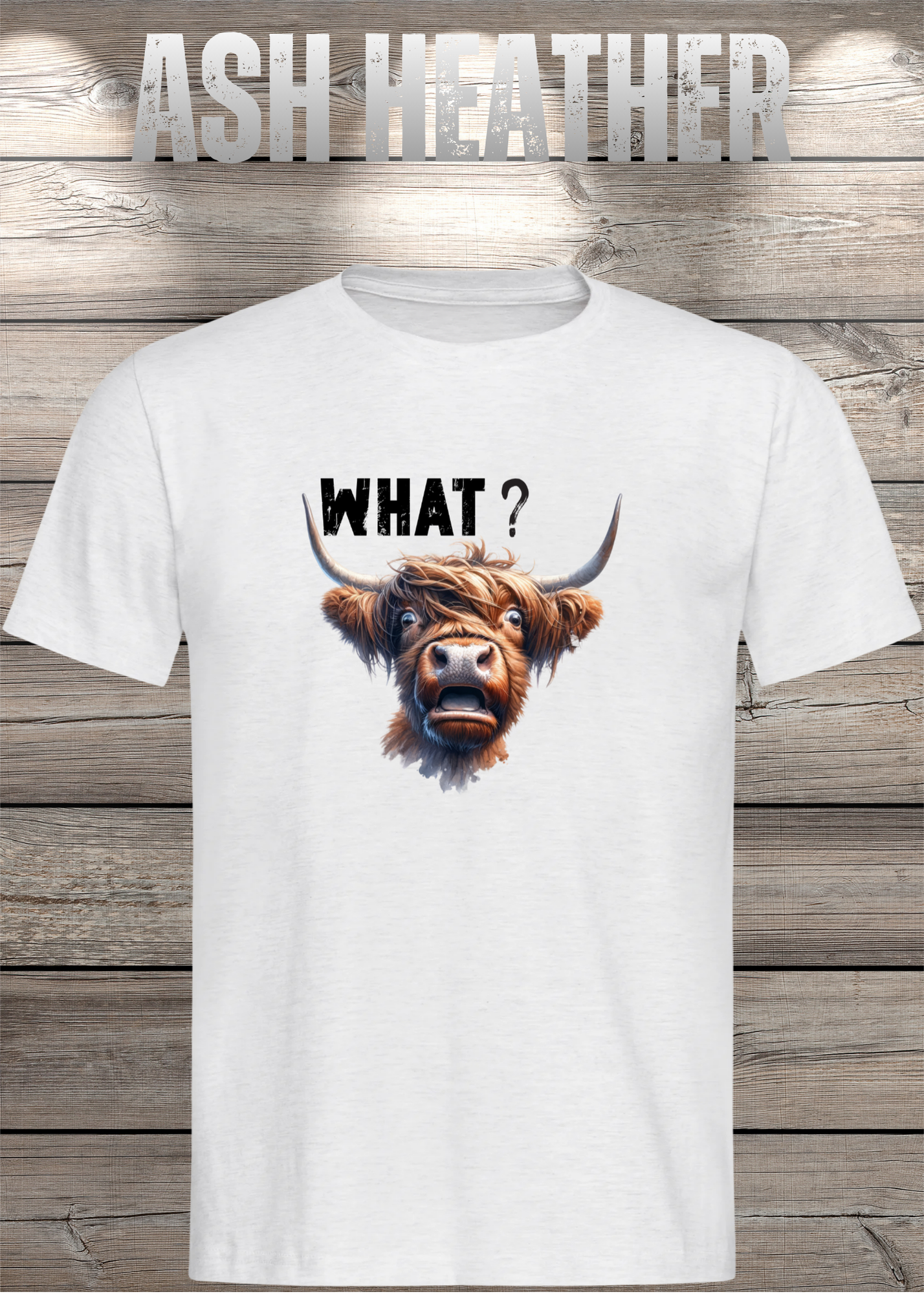 What?! Highland Kuh Unisex T-Shirt - Verwirrt aber Süß!