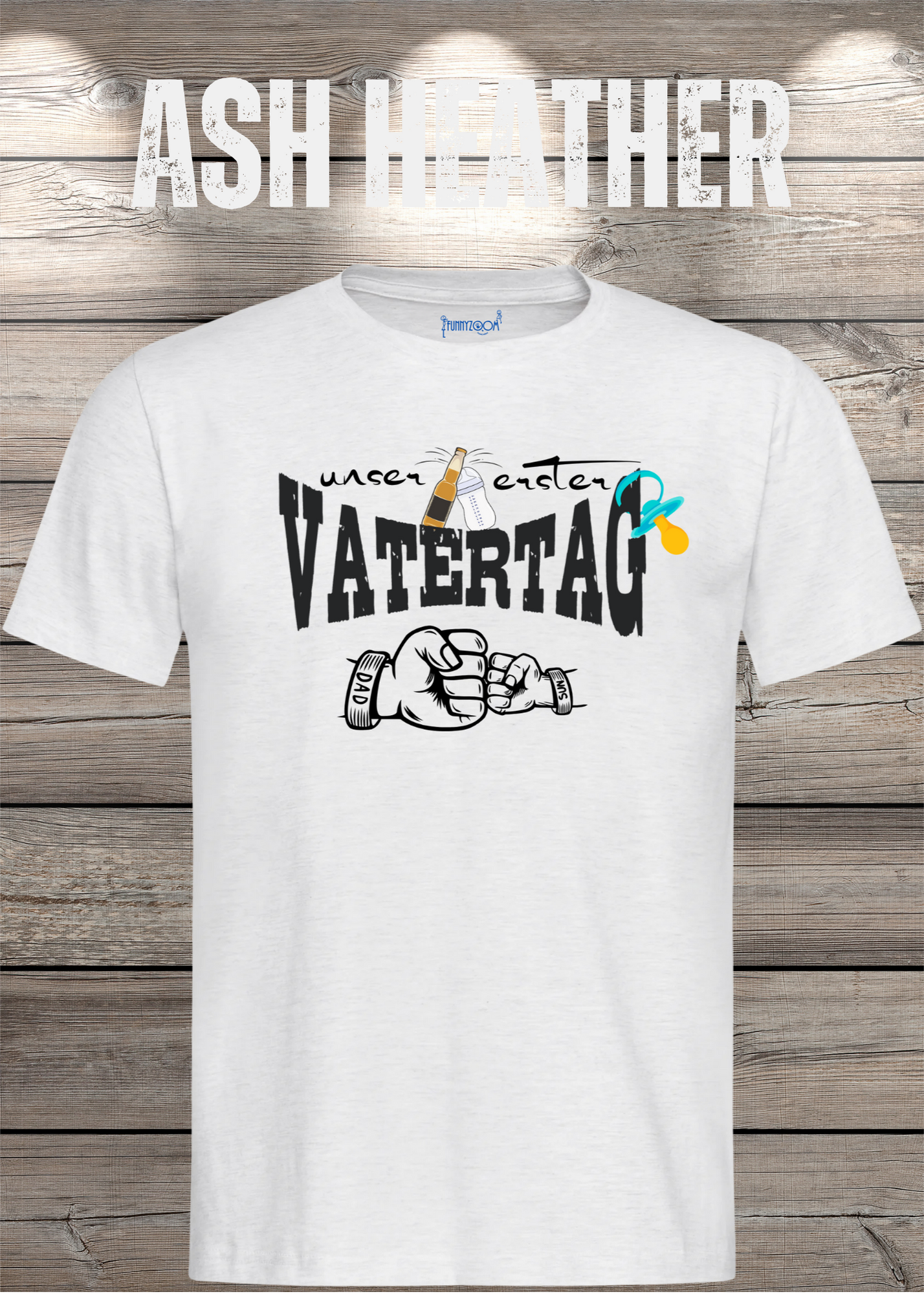 Herren T-Shirt für Papas mit Jungs Unser erster Vatertag Partnerschirt Vater Sohn T-Shirt Geschenkidee Witziges Papa T-Shirt