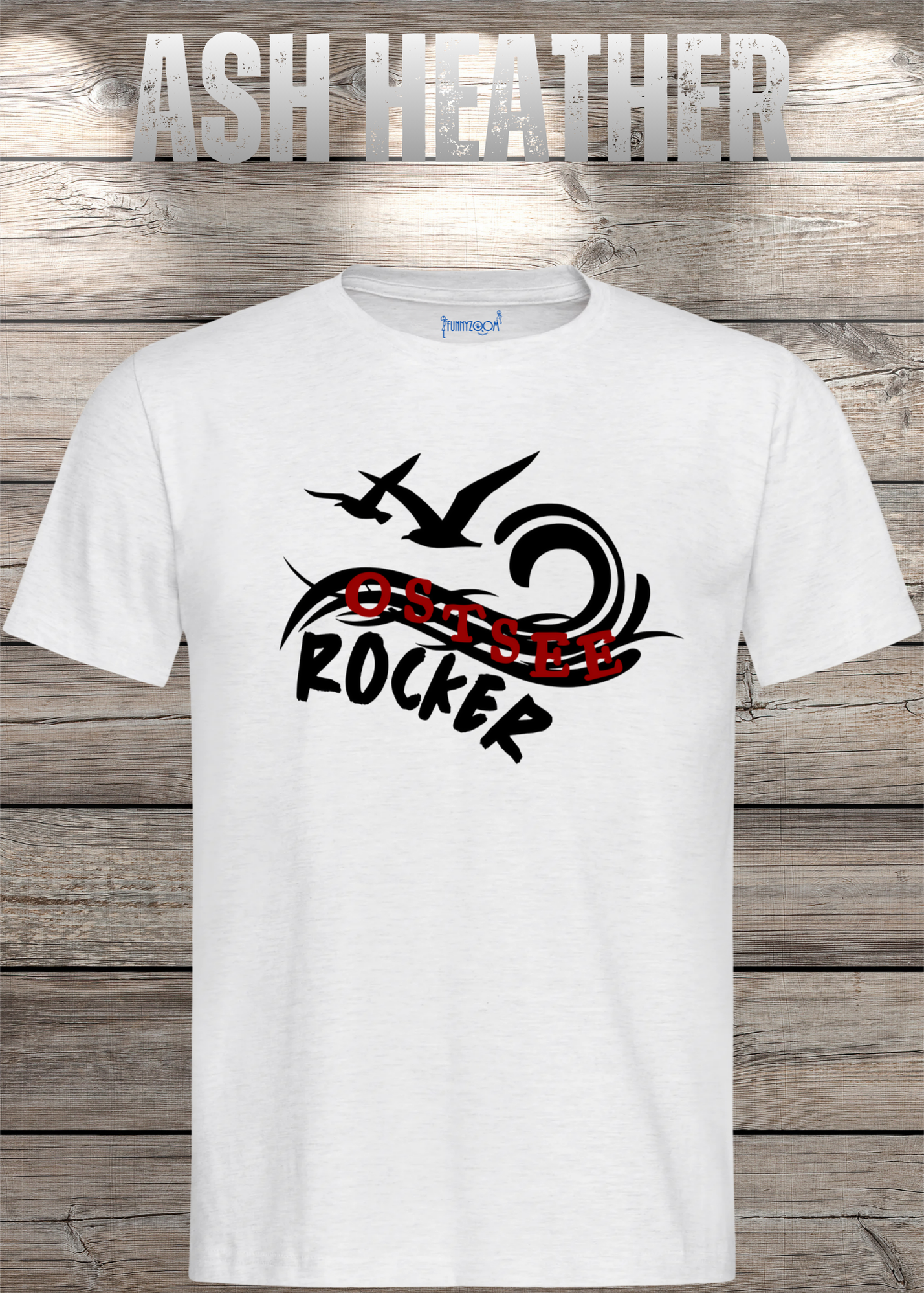 T-Shirt 'Ostsee Rocker' - Norddeutschland Geschenk Unisex Küsten-Style