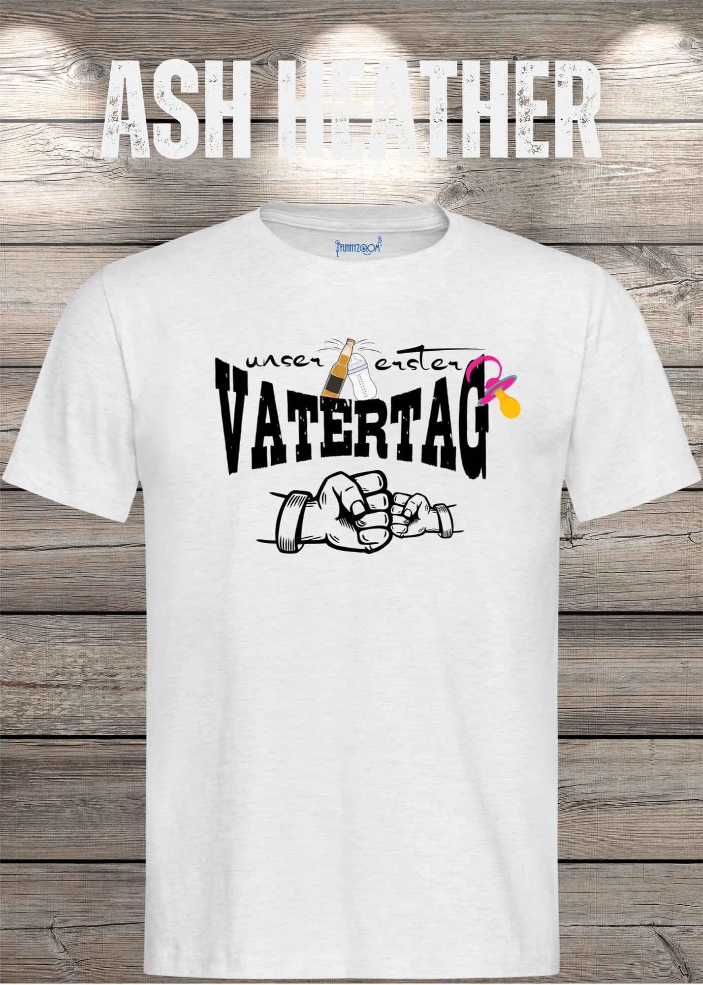 Herren T-Shirt für Papas mit Mädels Unser erster Vatertag Partnerschirt Vater Tochter T-Shirt Geschenkidee Witziges Papa T-Shirt