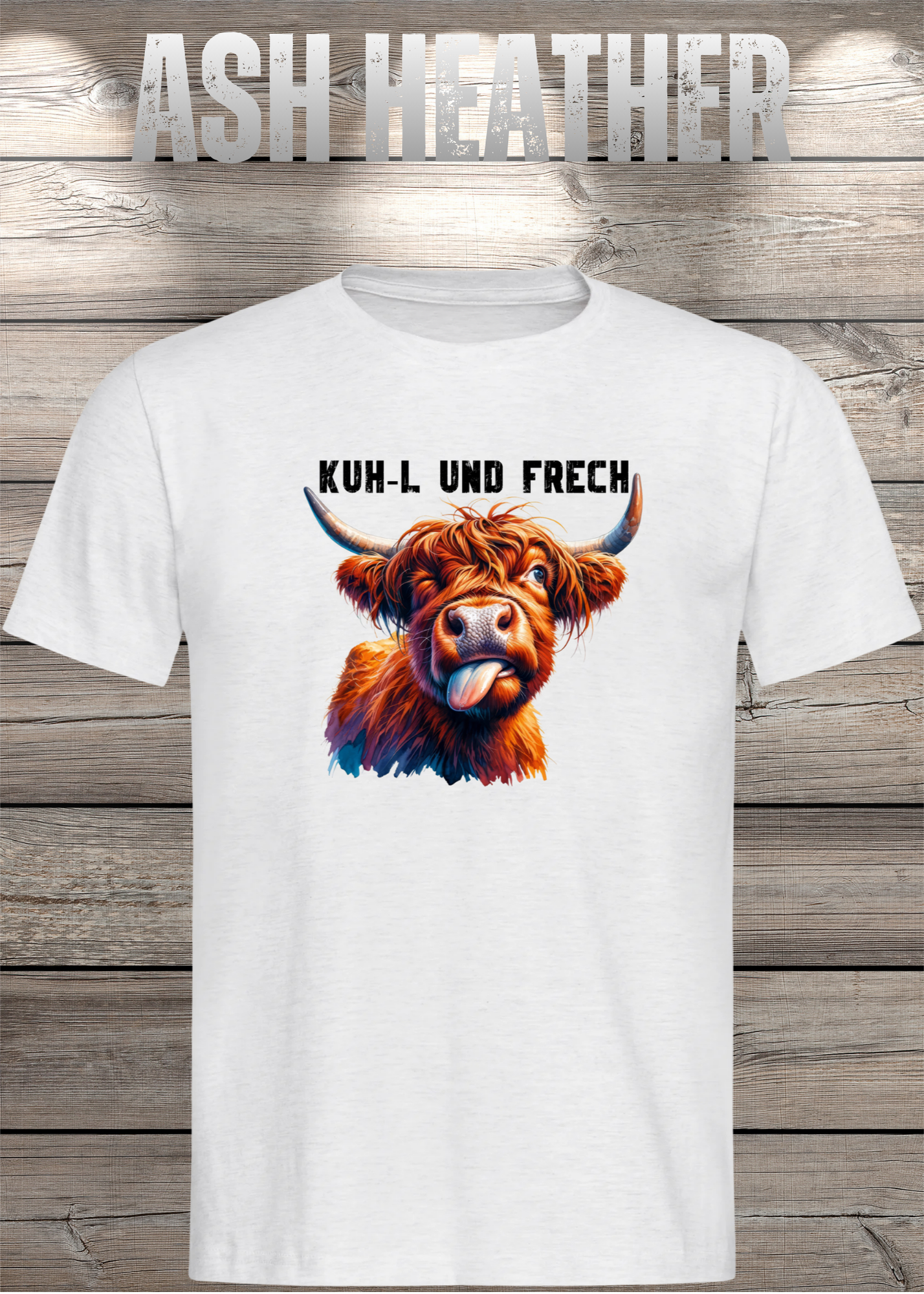 Highland Kuh Unisex T-Shirt Kuh-l und frech! Zottel-Power
