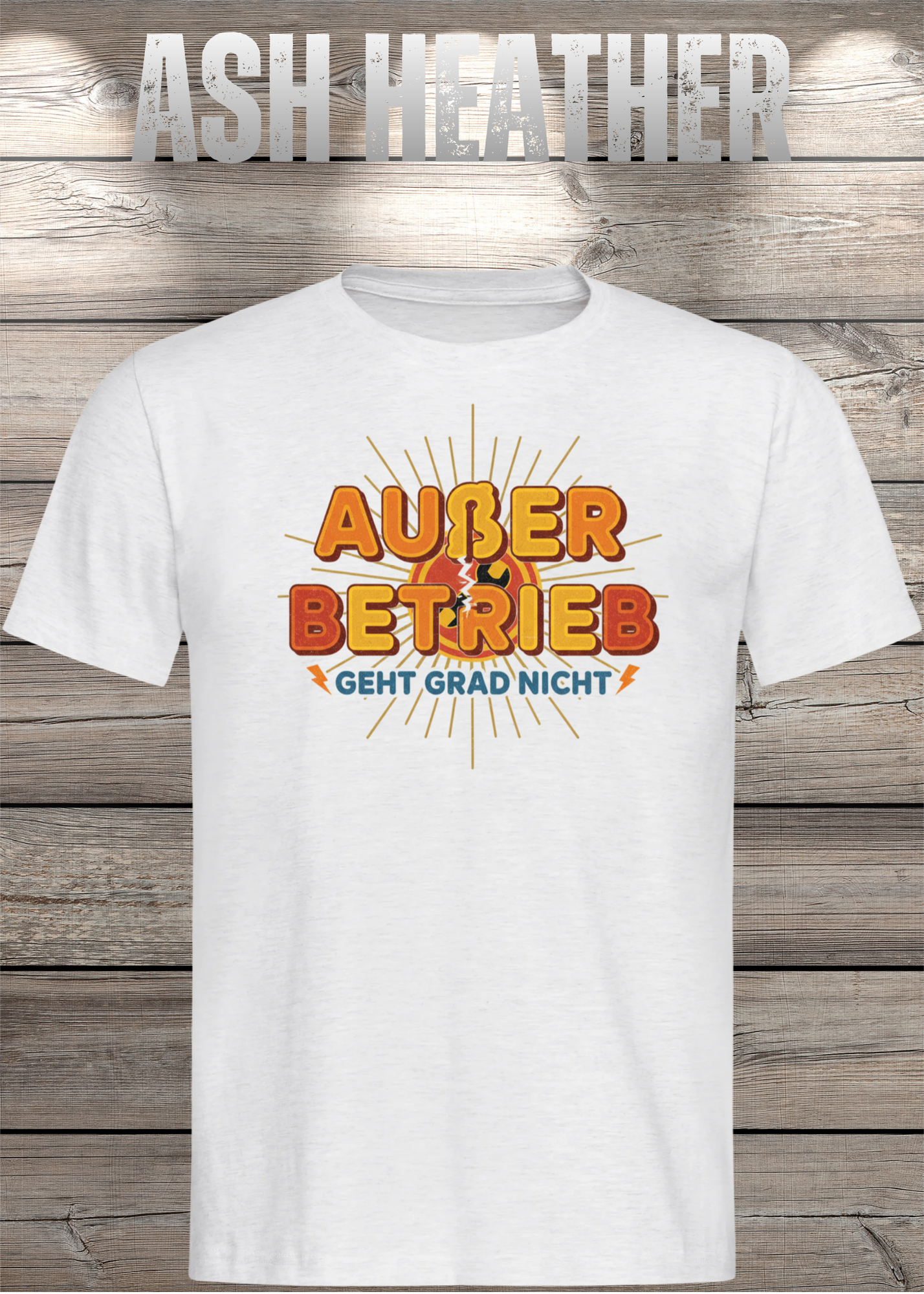 T-Shirt 'Außer Betrieb' - Witziges Spruch-Shirt für Ruhesuchende