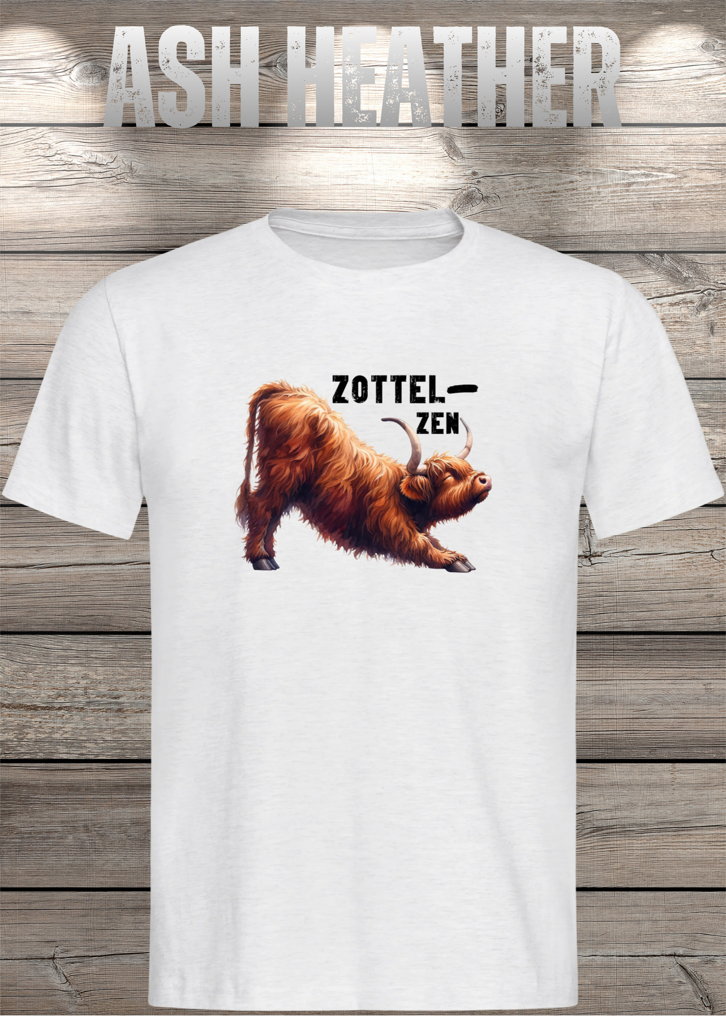 Highland Kuh Unisex T-Shirt - Zottel-Zen - Entspannte Vibes