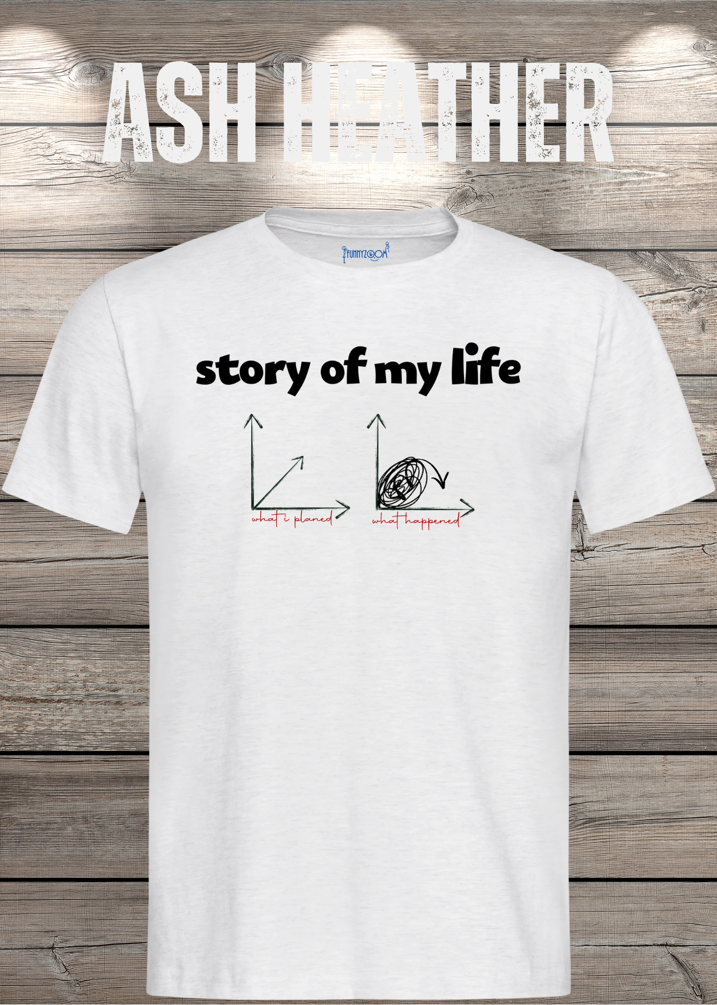 T-Shirt Story of my life Witziges T-Shirt mit Diagramm Geschenkidee Unisex