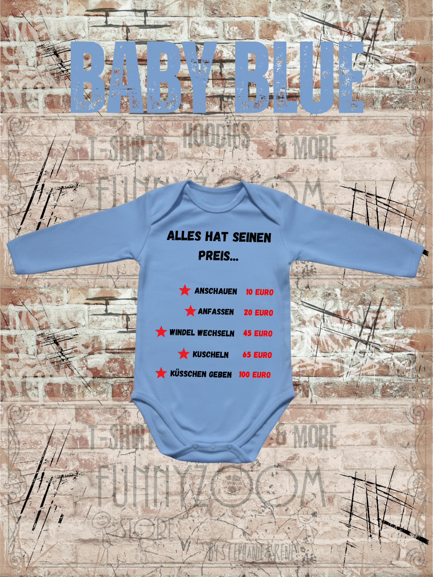 Baby Body Alles hat seinen Preis Geschenkidee Geburt Babystrampler Newborn Body Geschenk zur Geburt Baby Body mit Spruch