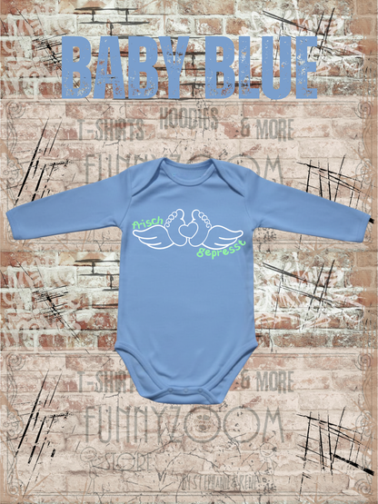 Baby Body Langarm Frisch Gepresst | Lustiger Babybody zur Geburt | Geschenk für Neugeborene