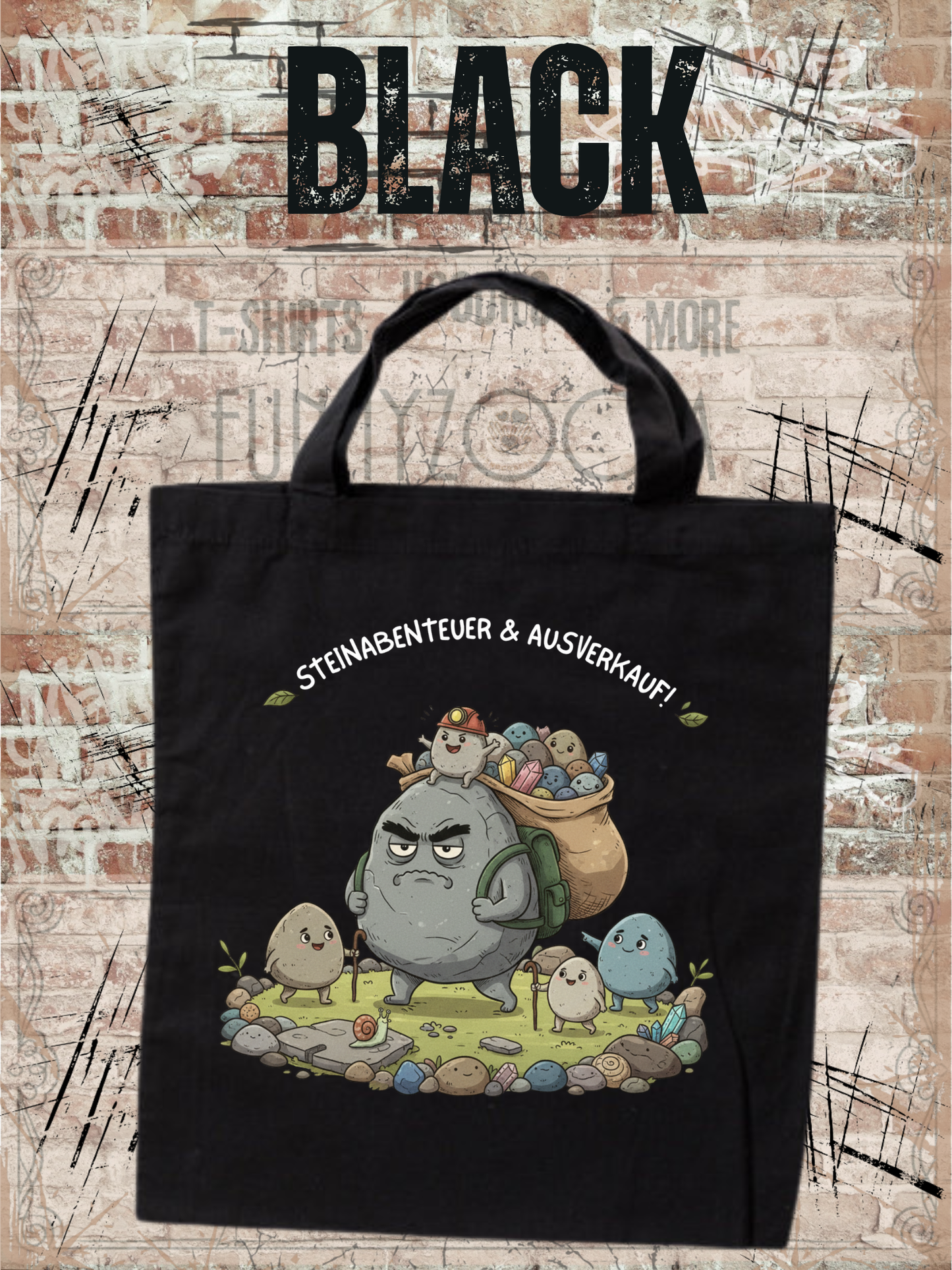 Steinesammelbeutel 38x42cm - Premium Sammelbeutel für Steinejäger & Naturliebhaber