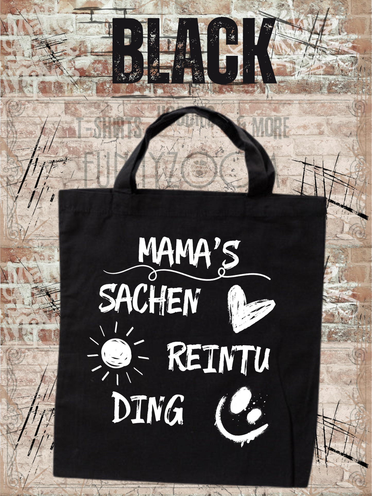 Personalisierbare Baumwolltasche mit Namen | 38x42 cm | 14 Farben