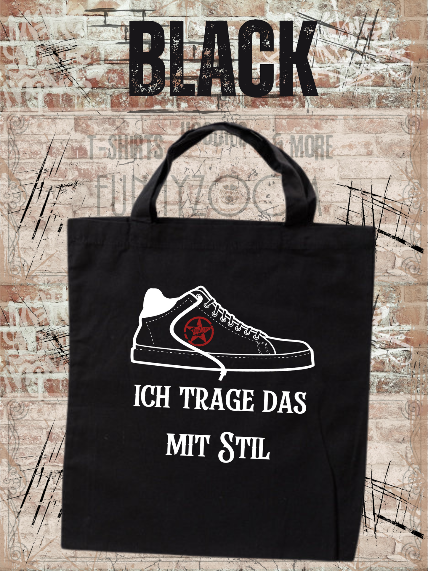 Tragetasche Ich trage das mit Stil! 38x42cm - Für echte Stilikonen!