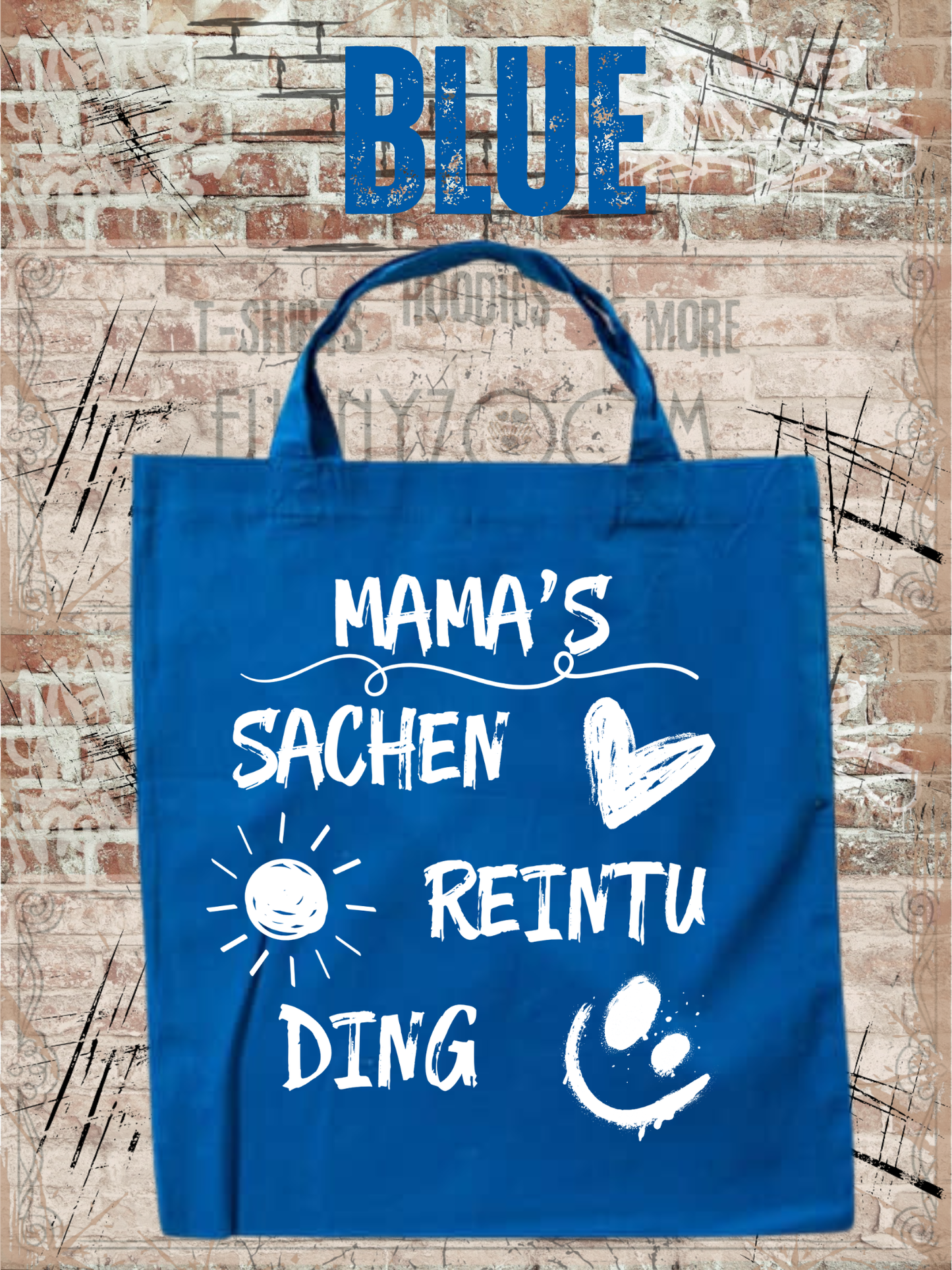 Personalisierbare Baumwolltasche mit Namen | 38x42 cm | 14 Farben