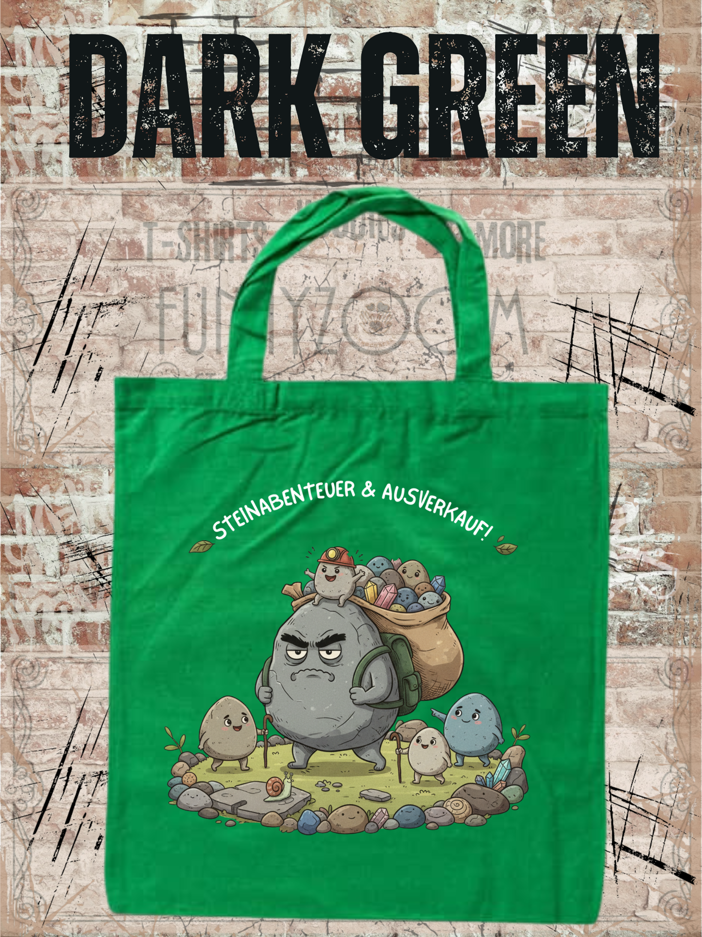 Steinesammelbeutel 38x42cm - Premium Sammelbeutel für Steinejäger & Naturliebhaber
