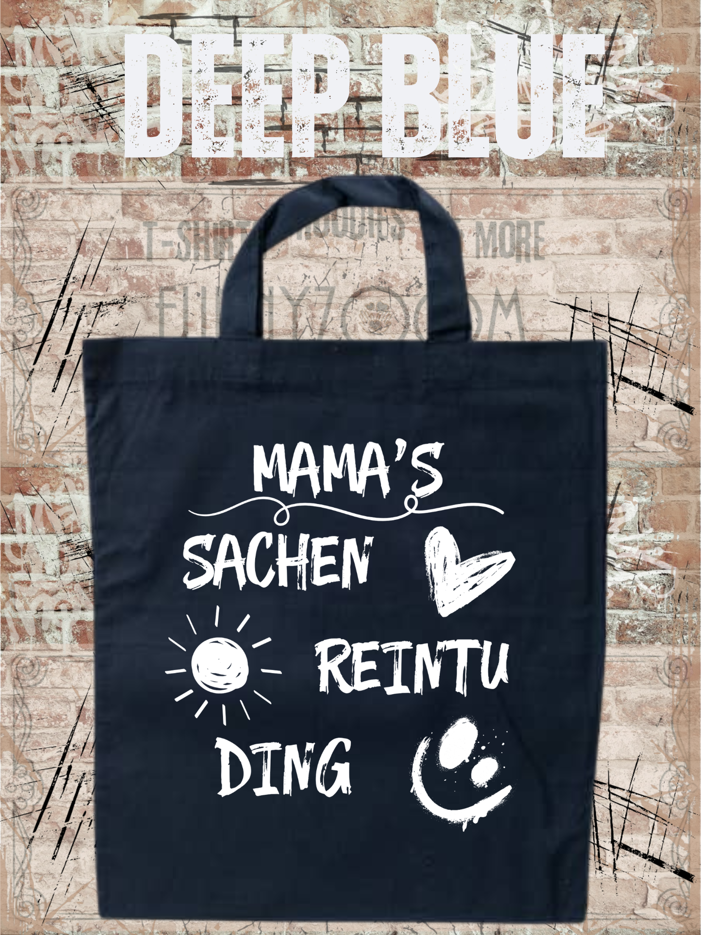 Personalisierbare Baumwolltasche mit Namen | 38x42 cm | 14 Farben
