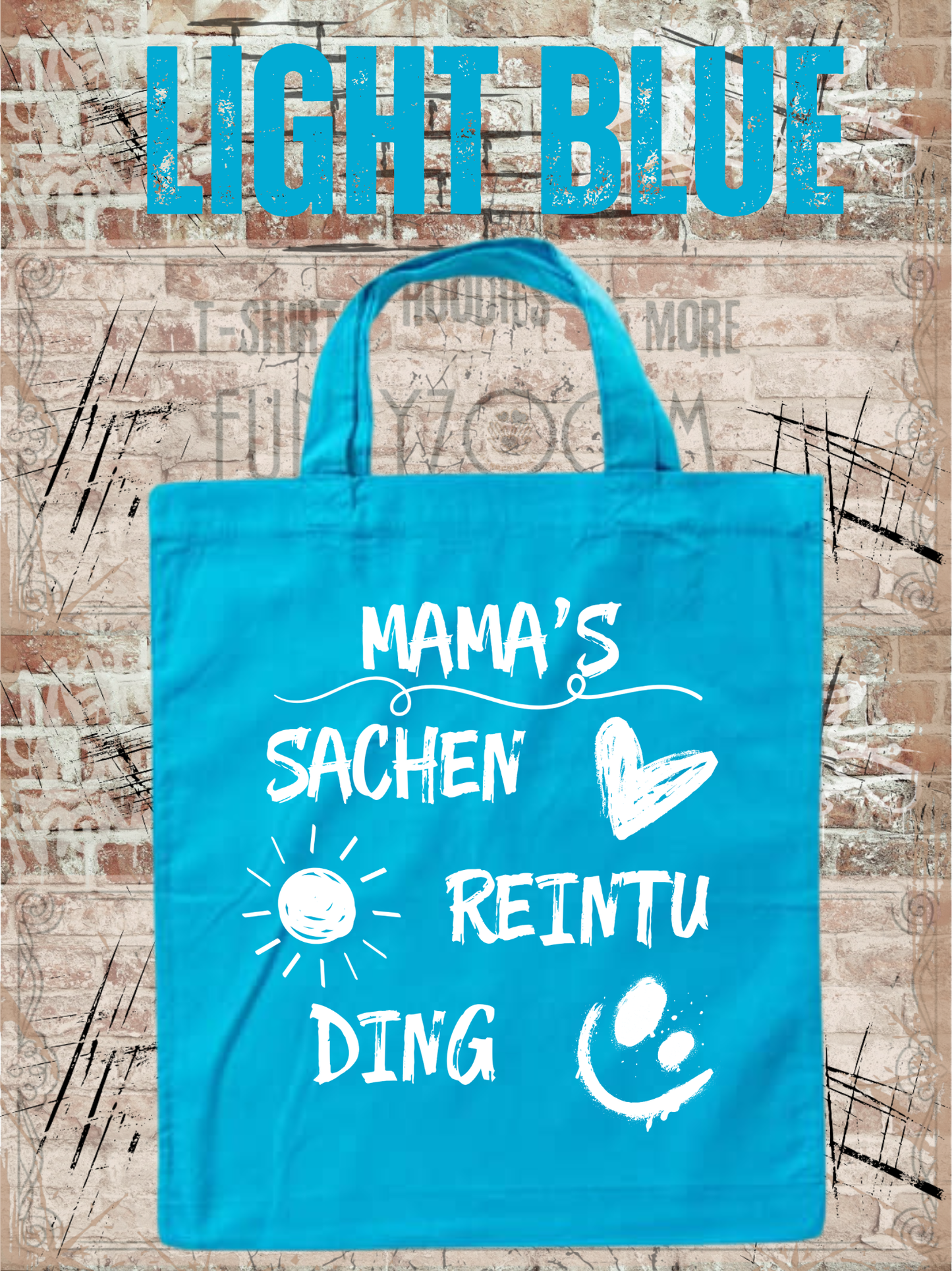 Personalisierbare Baumwolltasche mit Namen | 38x42 cm | 14 Farben