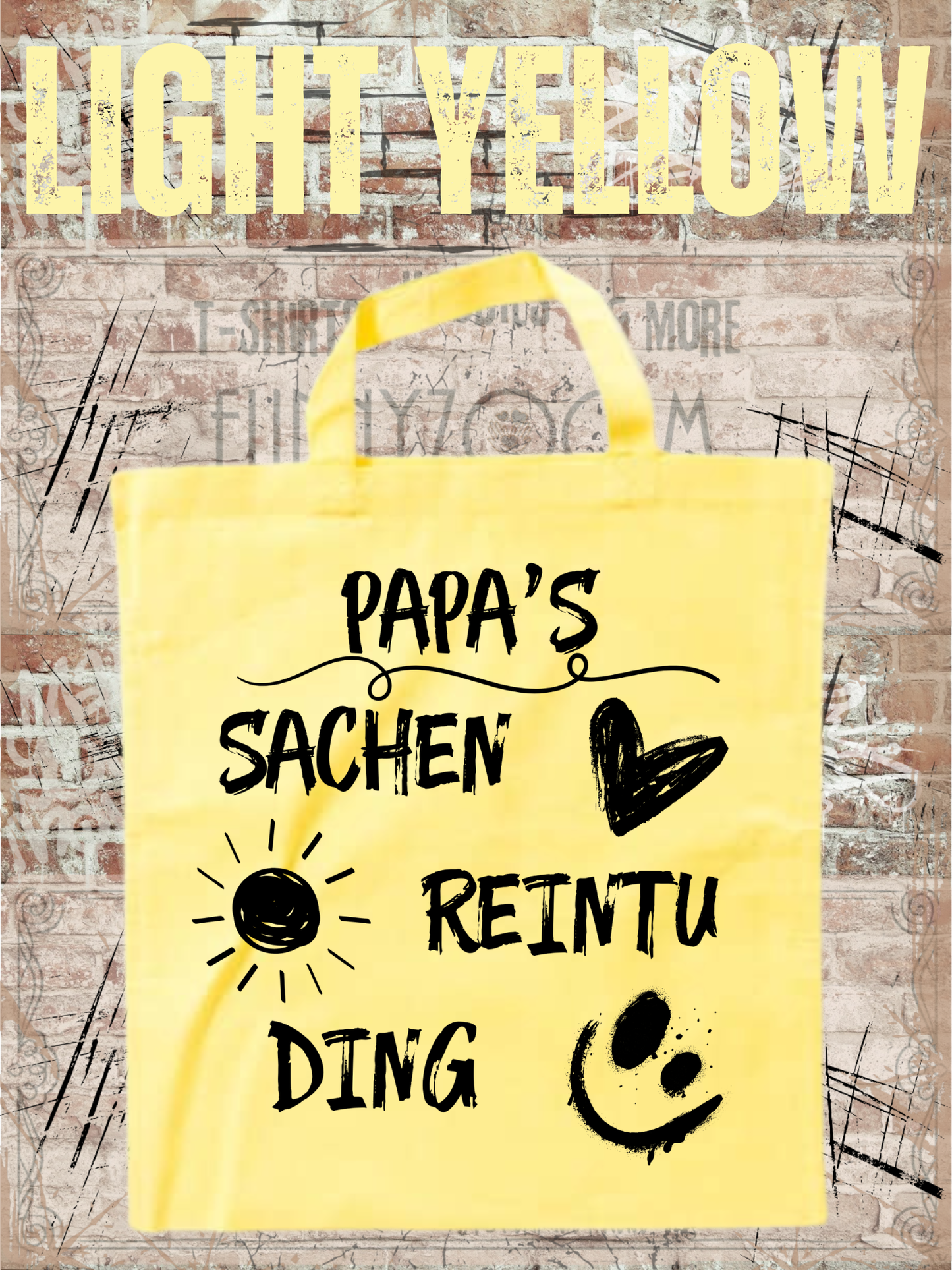 Personalisierbare Baumwolltasche mit Namen | 38x42 cm | 14 Farben