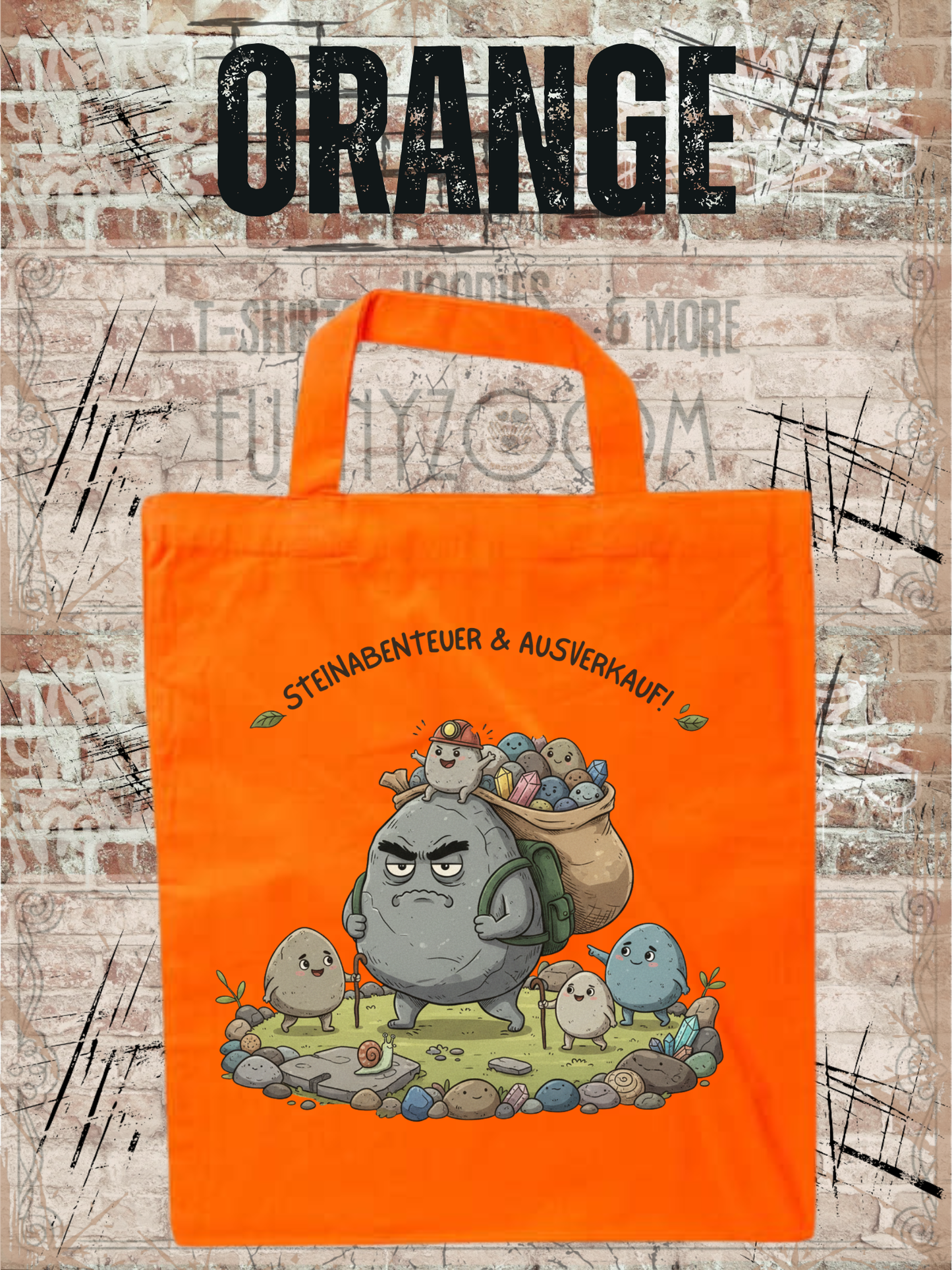 Steinesammelbeutel 38x42cm - Premium Sammelbeutel für Steinejäger & Naturliebhaber