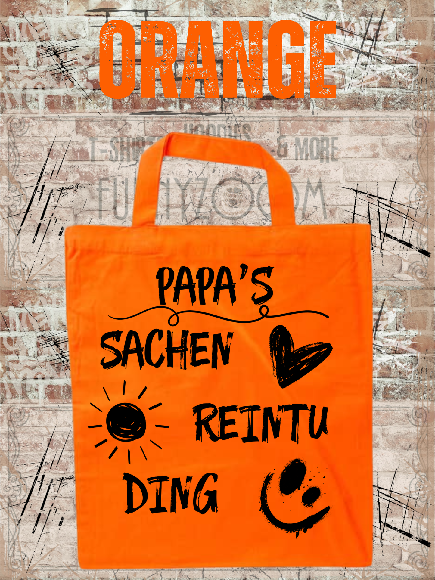 Personalisierbare Baumwolltasche mit Namen | 38x42 cm | 14 Farben