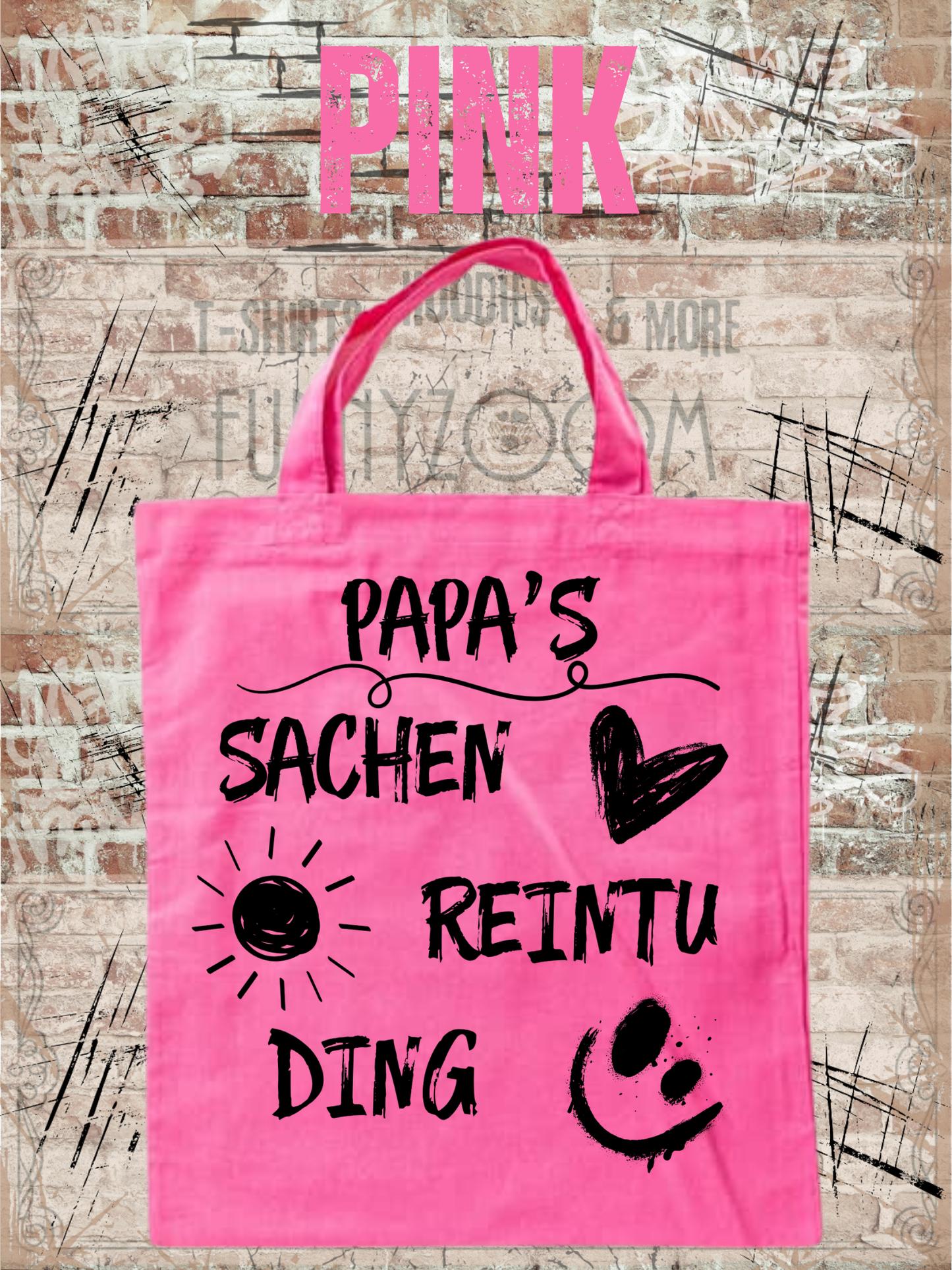 Personalisierbare Baumwolltasche mit Namen | 38x42 cm | 14 Farben