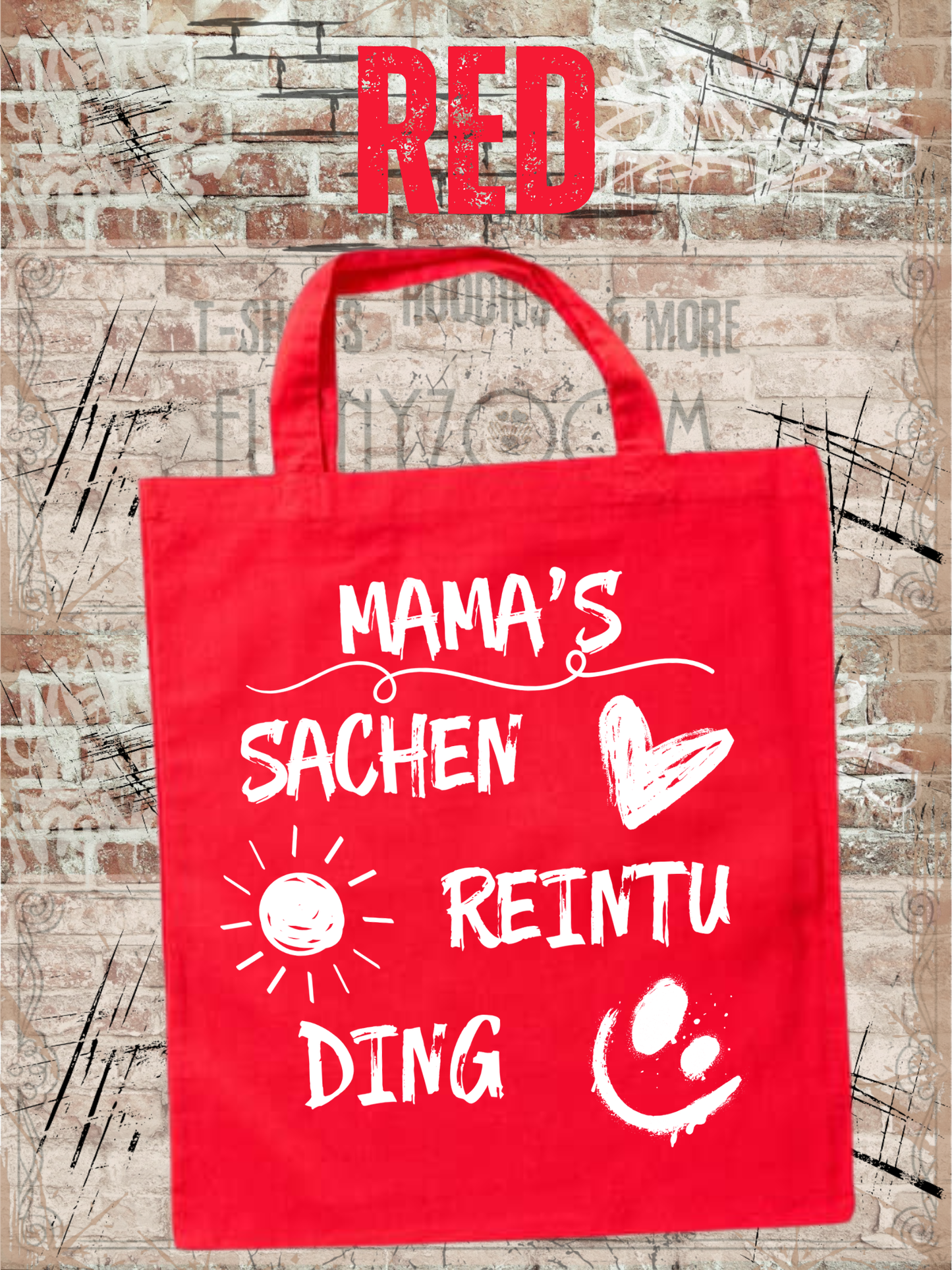 Personalisierbare Baumwolltasche mit Namen | 38x42 cm | 14 Farben