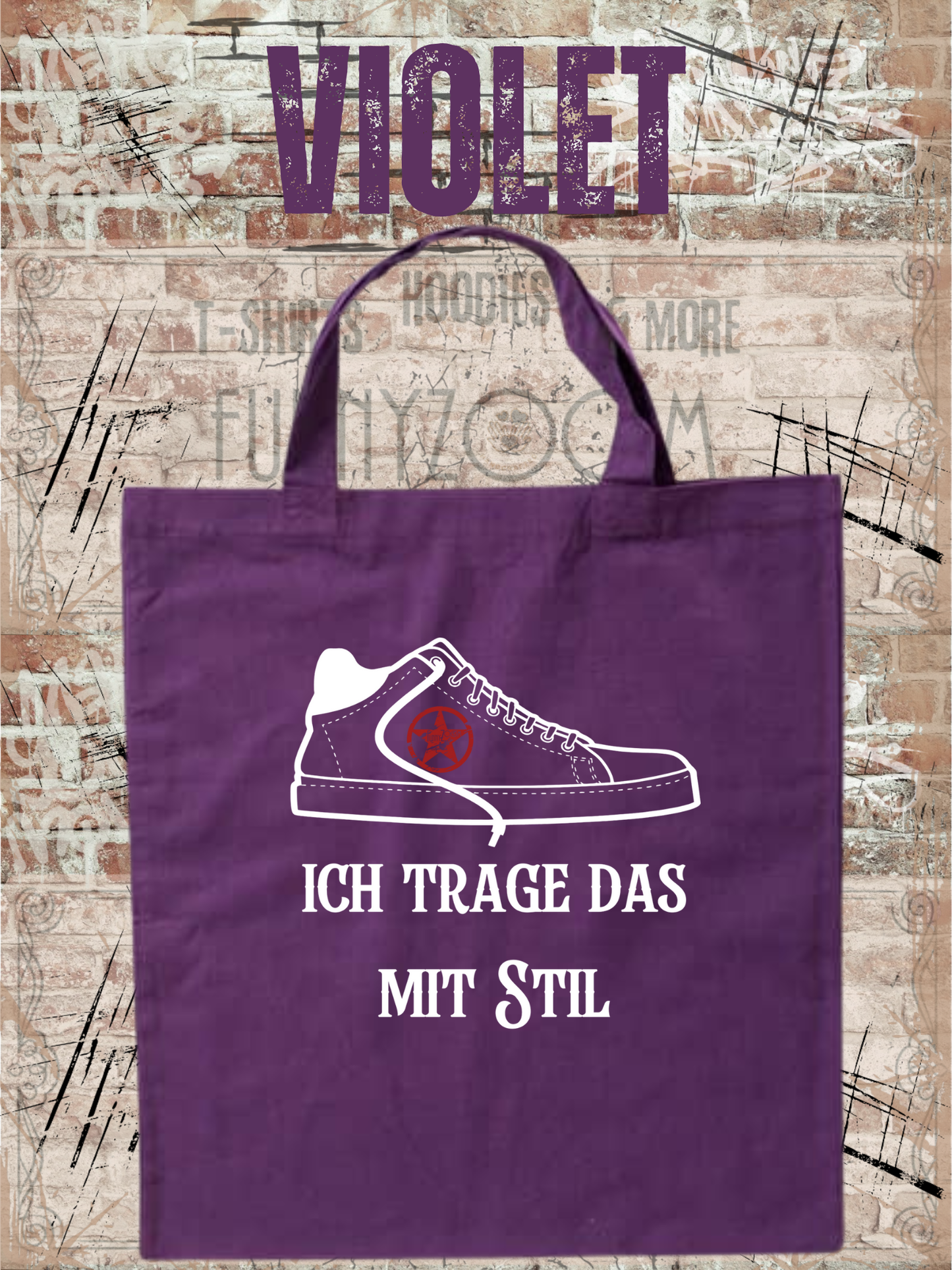 Tragetasche Ich trage das mit Stil! 38x42cm - Für echte Stilikonen!