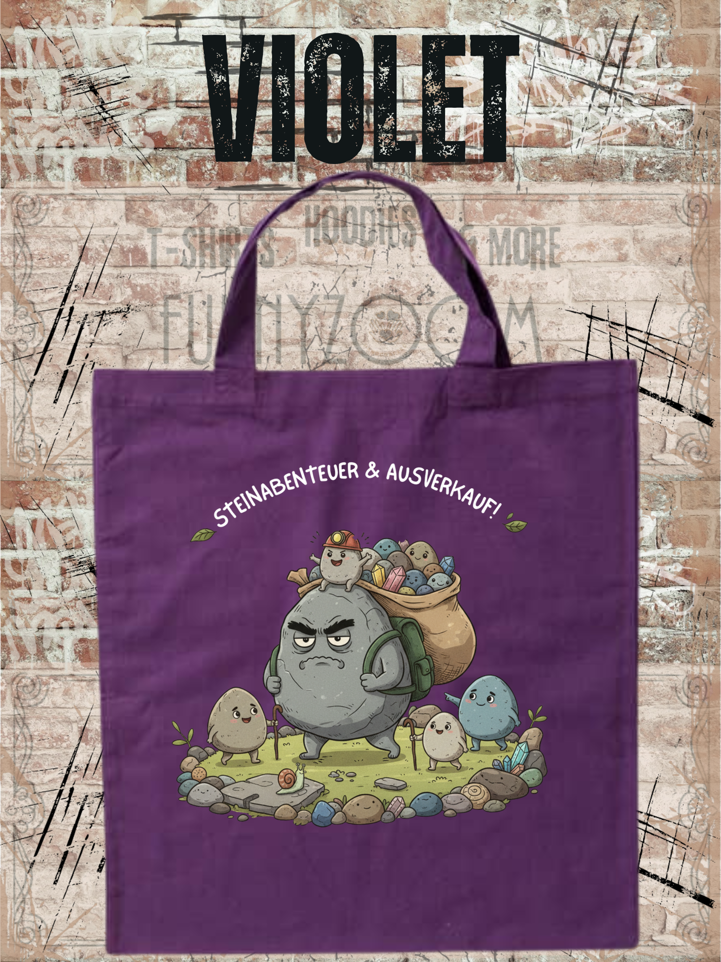 Steinesammelbeutel 38x42cm - Premium Sammelbeutel für Steinejäger & Naturliebhaber