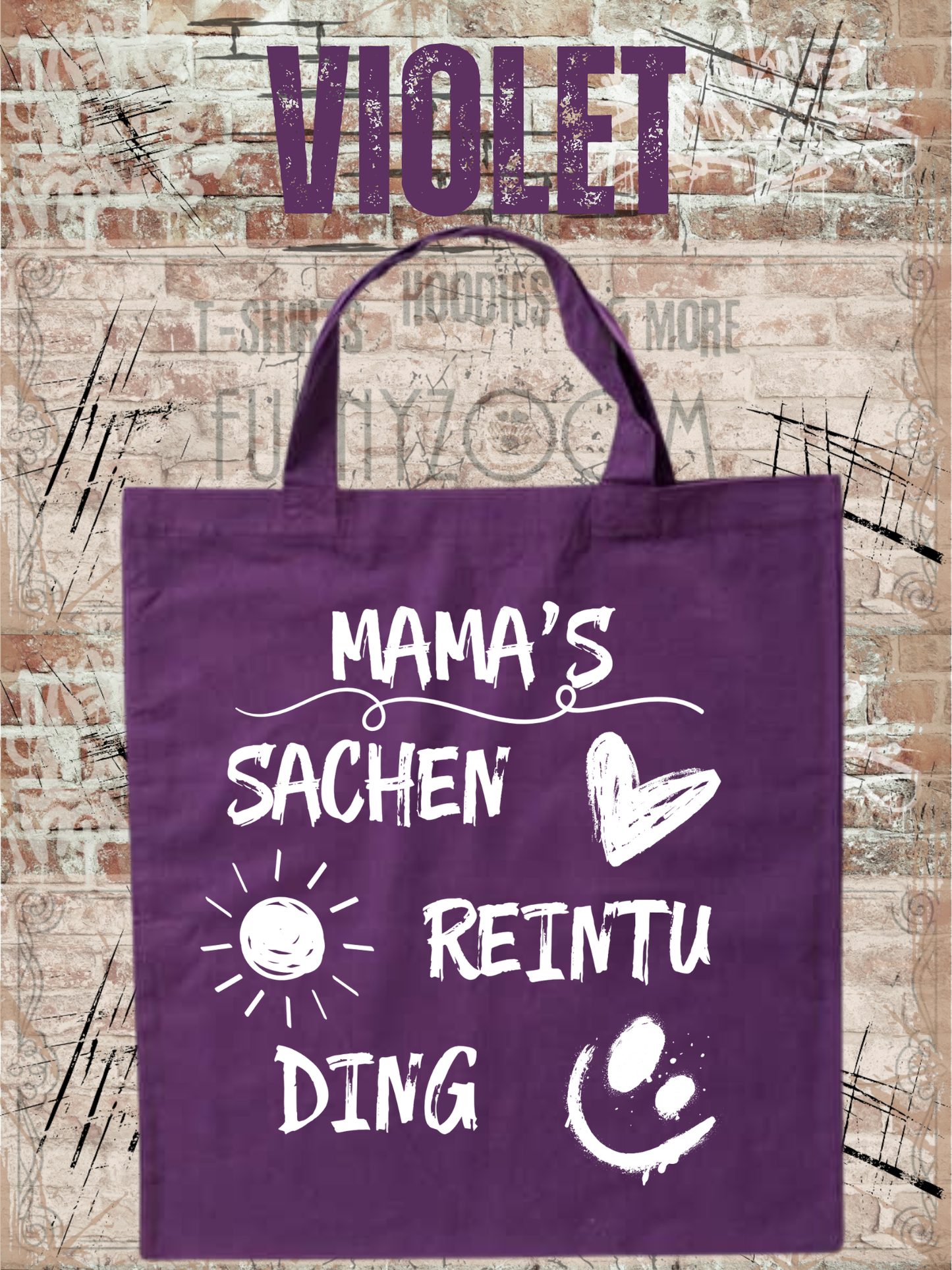 Personalisierbare Baumwolltasche mit Namen | 38x42 cm | 14 Farben
