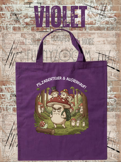 Pilzsammelbeutel 38x42cm – Für echte Pilzjäger & Naturliebhaber in Violet.