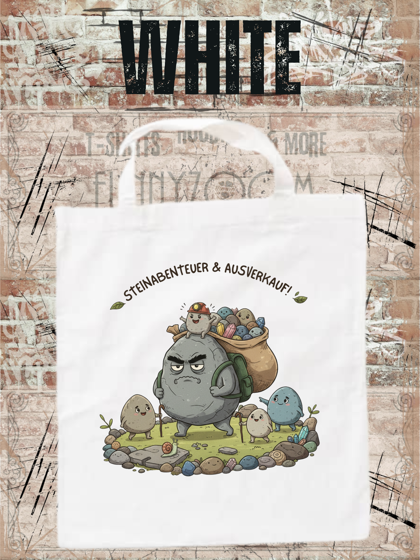 Steinesammelbeutel 38x42cm - Premium Sammelbeutel für Steinejäger & Naturliebhaber