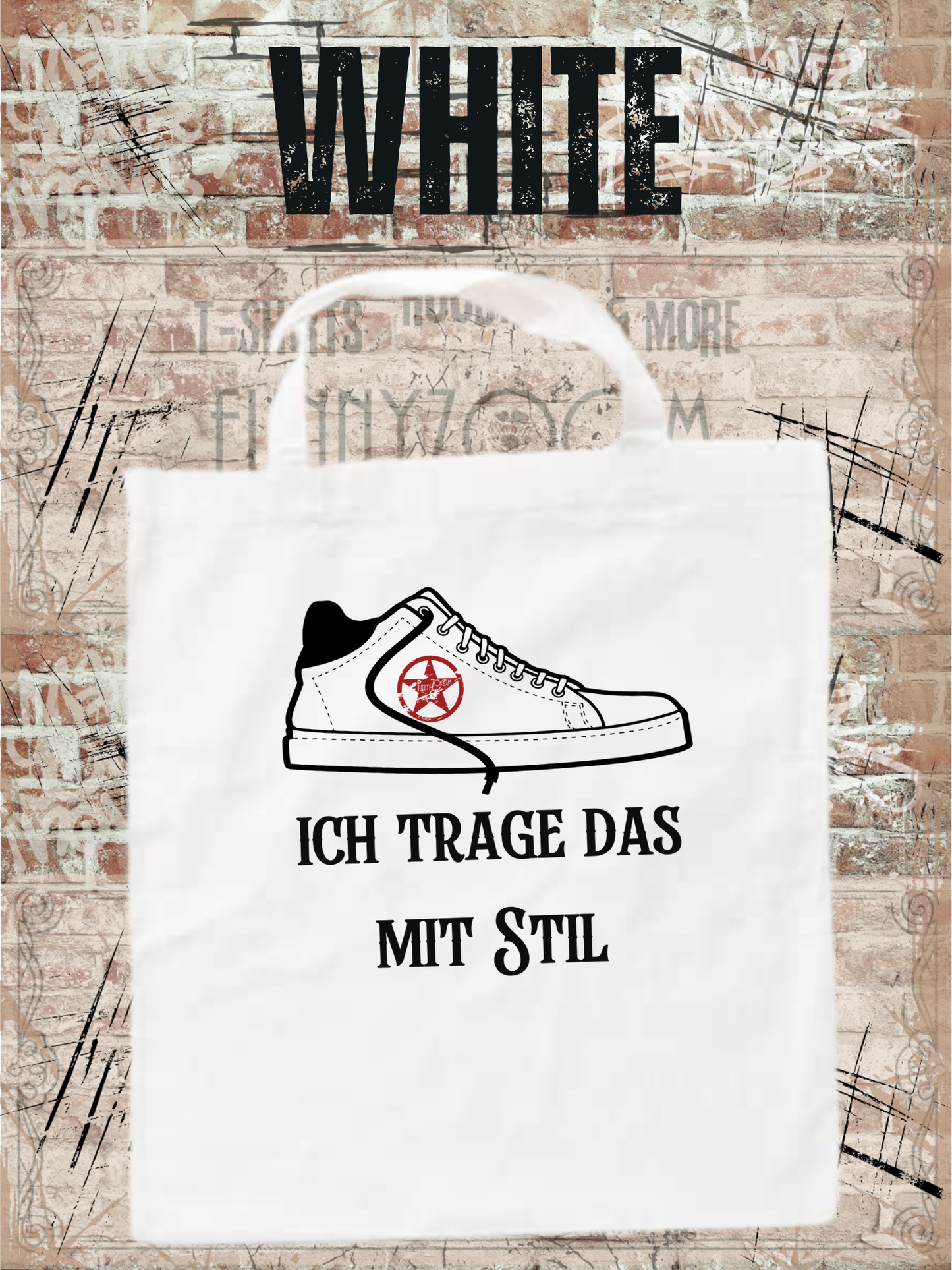 Tragetasche Ich trage das mit Stil! 38x42cm - Für echte Stilikonen!
