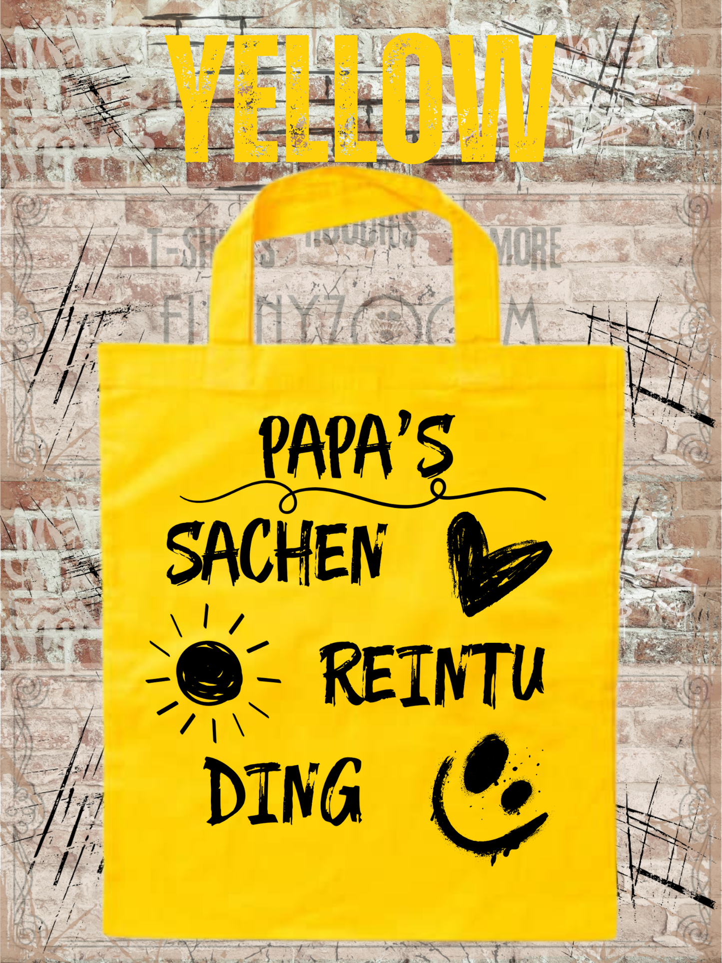 Personalisierbare Baumwolltasche mit Namen | 38x42 cm | 14 Farben