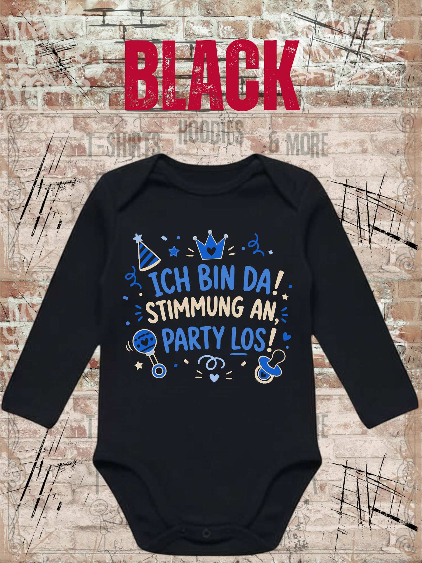 Ich bin da! Stimmung an, Party los! – Babybody Junge