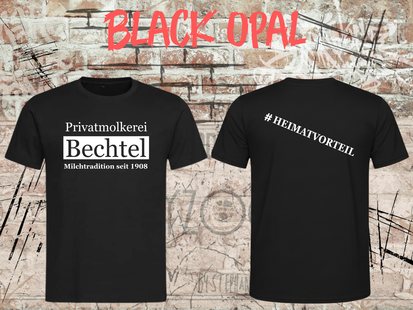 Privatmolkerei Bechtel T-Shirt Herren - Milchtradition seit 1908 | #Heimatvorteil
