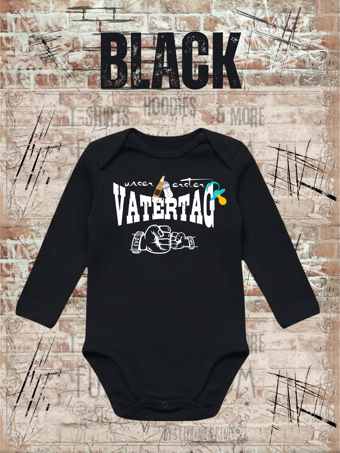 Jungen Baby Body Unser erster Vatertag Geschenkidee Baby Body Newborn Baby Body Papatag Baby Body Strampler Vatertag