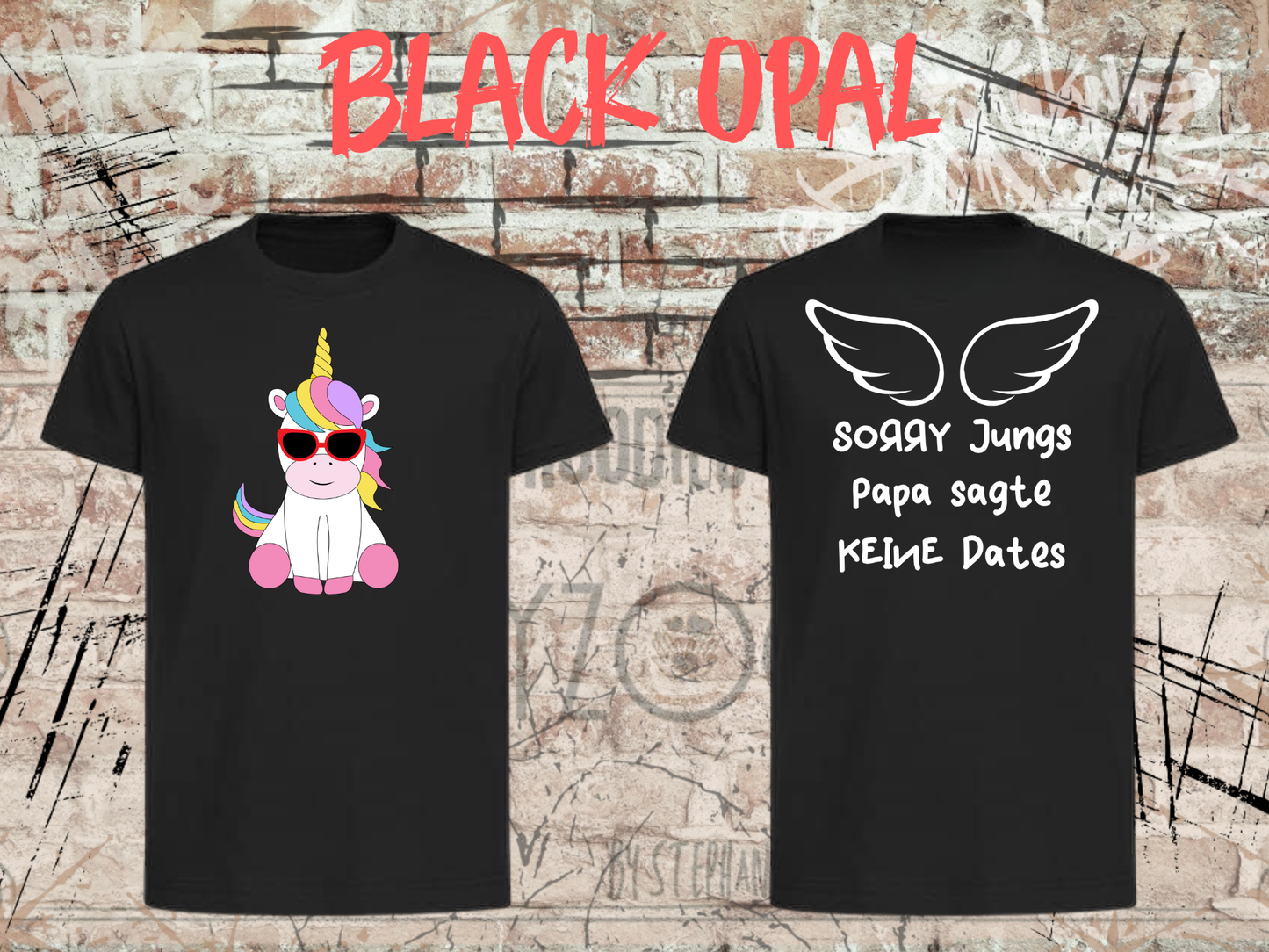 Kinder T-Shirt Sorry Jungs Papa sagte keine Dates Lustiges T-Shirt Geschenkidee Witziges T-Shirt mit Spruch in vielen Farben