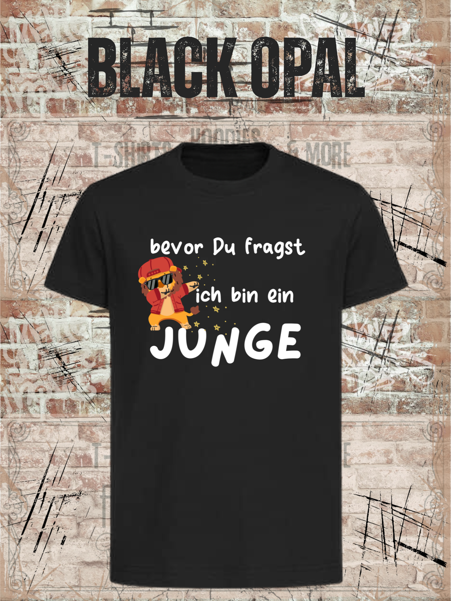 Kinder T-Shirt „Bevor Du fragst – ich bin ein Junge!“ | Lustiges Jungen Shirt