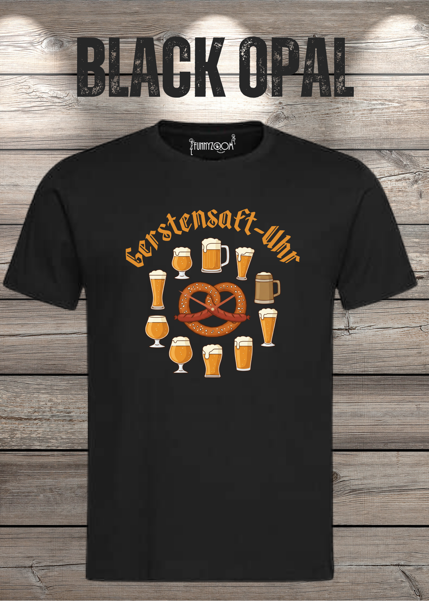 T-Shirt Gerstensaft Uhr Bieruhr Geschenkidee T-Shirt Freizeit T-Shirt Unisex in vielen Farben und Größen