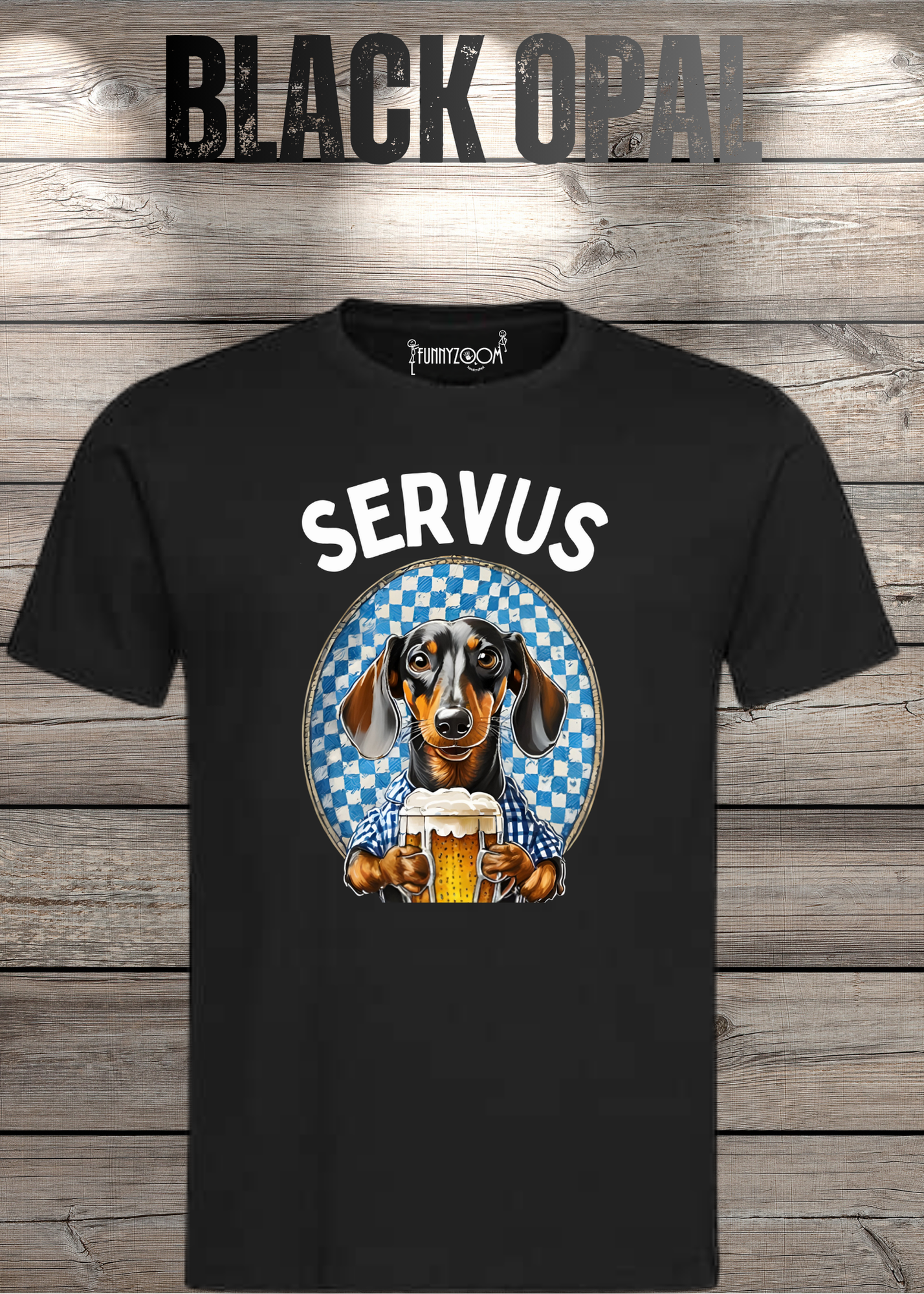 Servus Dackel Bayern Bier T-Shirt - Witzige Geschenkidee Unisex