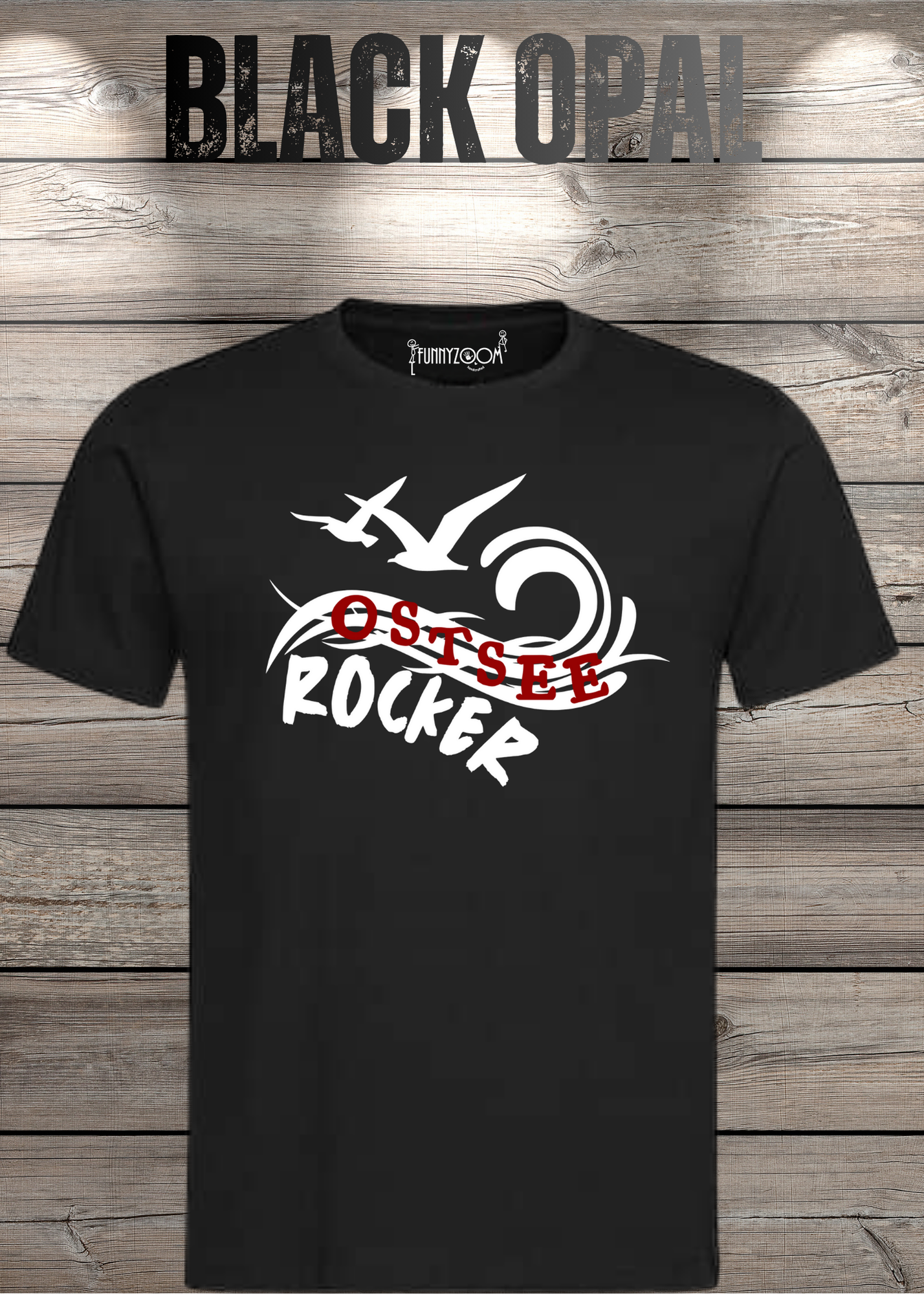 T-Shirt 'Ostsee Rocker' - Norddeutschland Geschenk Unisex Küsten-Style