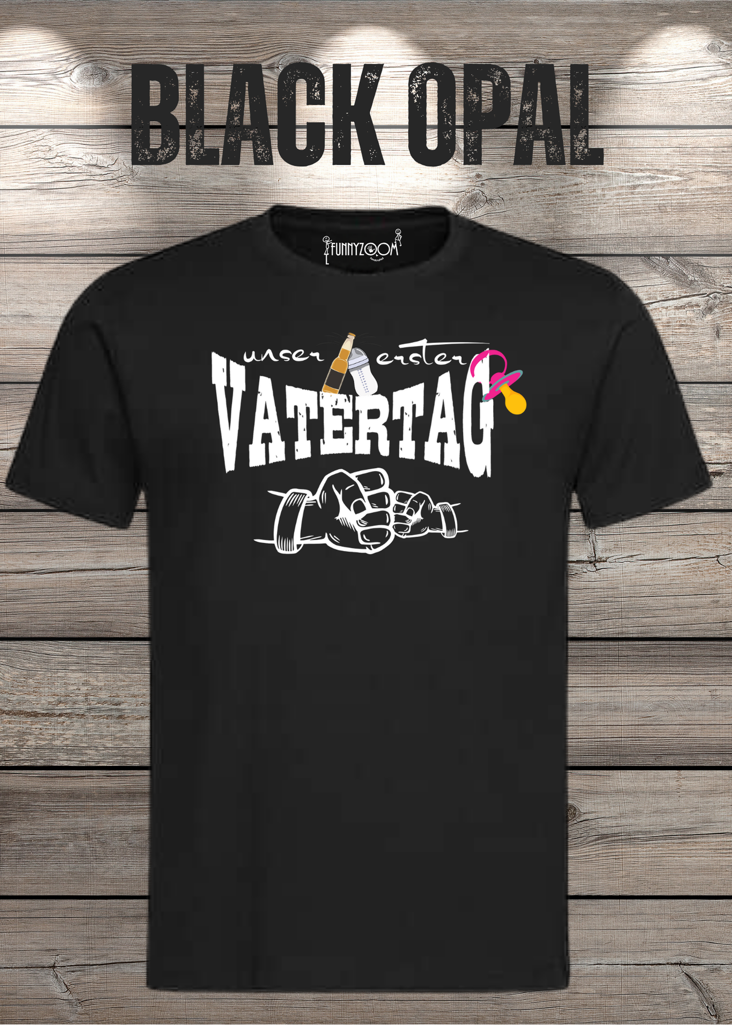 Herren T-Shirt für Papas mit Mädels Unser erster Vatertag Partnerschirt Vater Tochter T-Shirt Geschenkidee Witziges Papa T-Shirt