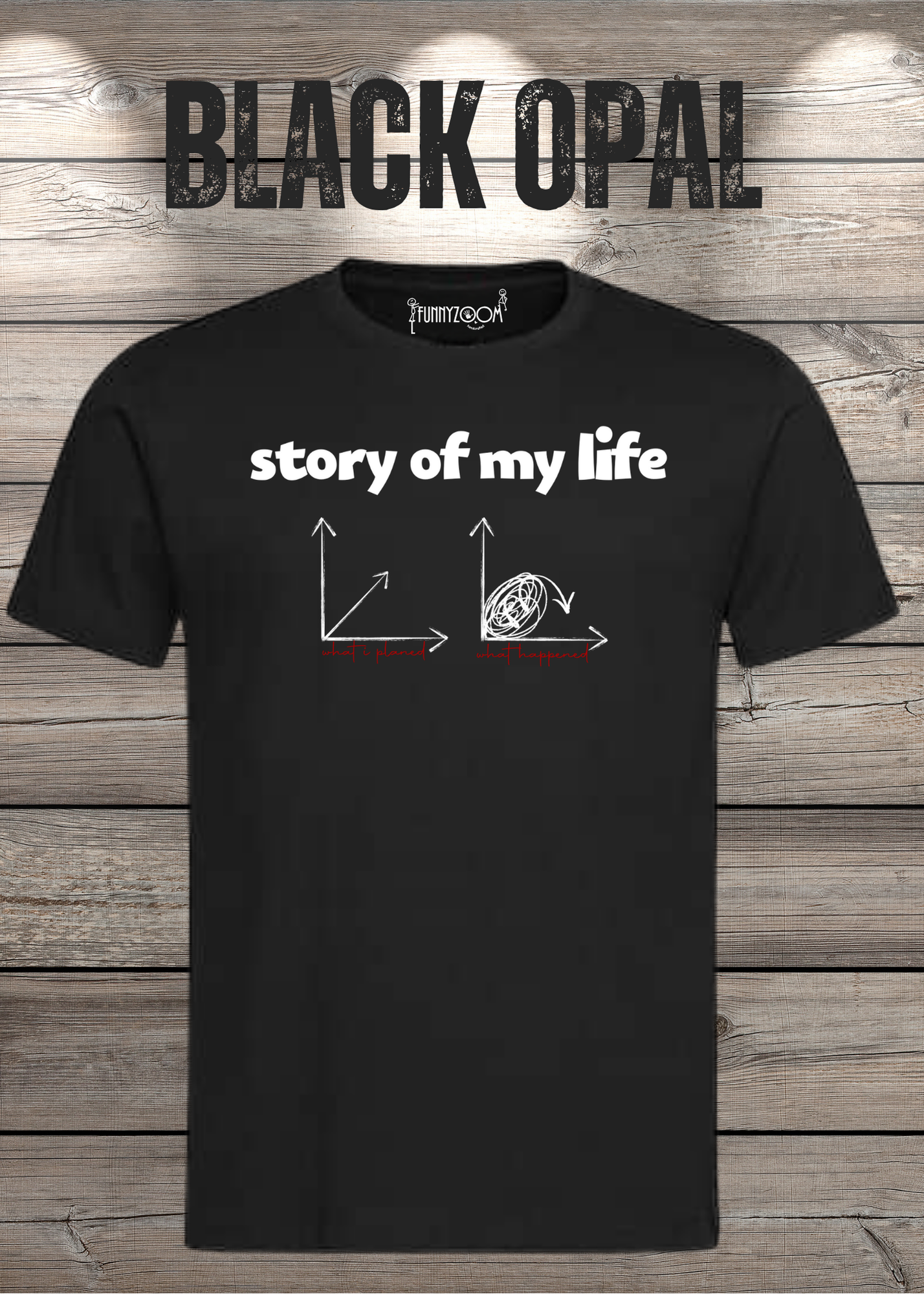 T-Shirt Story of my life Witziges T-Shirt mit Diagramm Geschenkidee Unisex