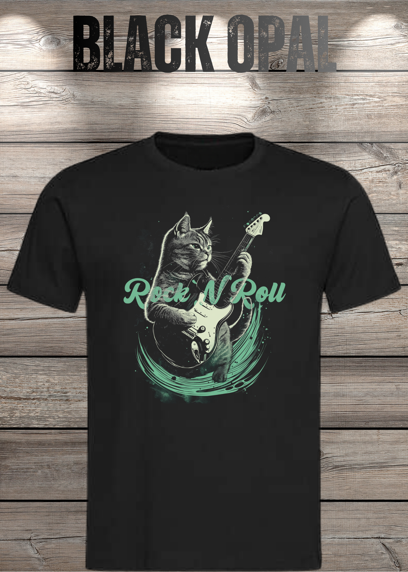 Katzenrocker - Rock n Roll Unisex T-Shirt für Musikliebhaber
