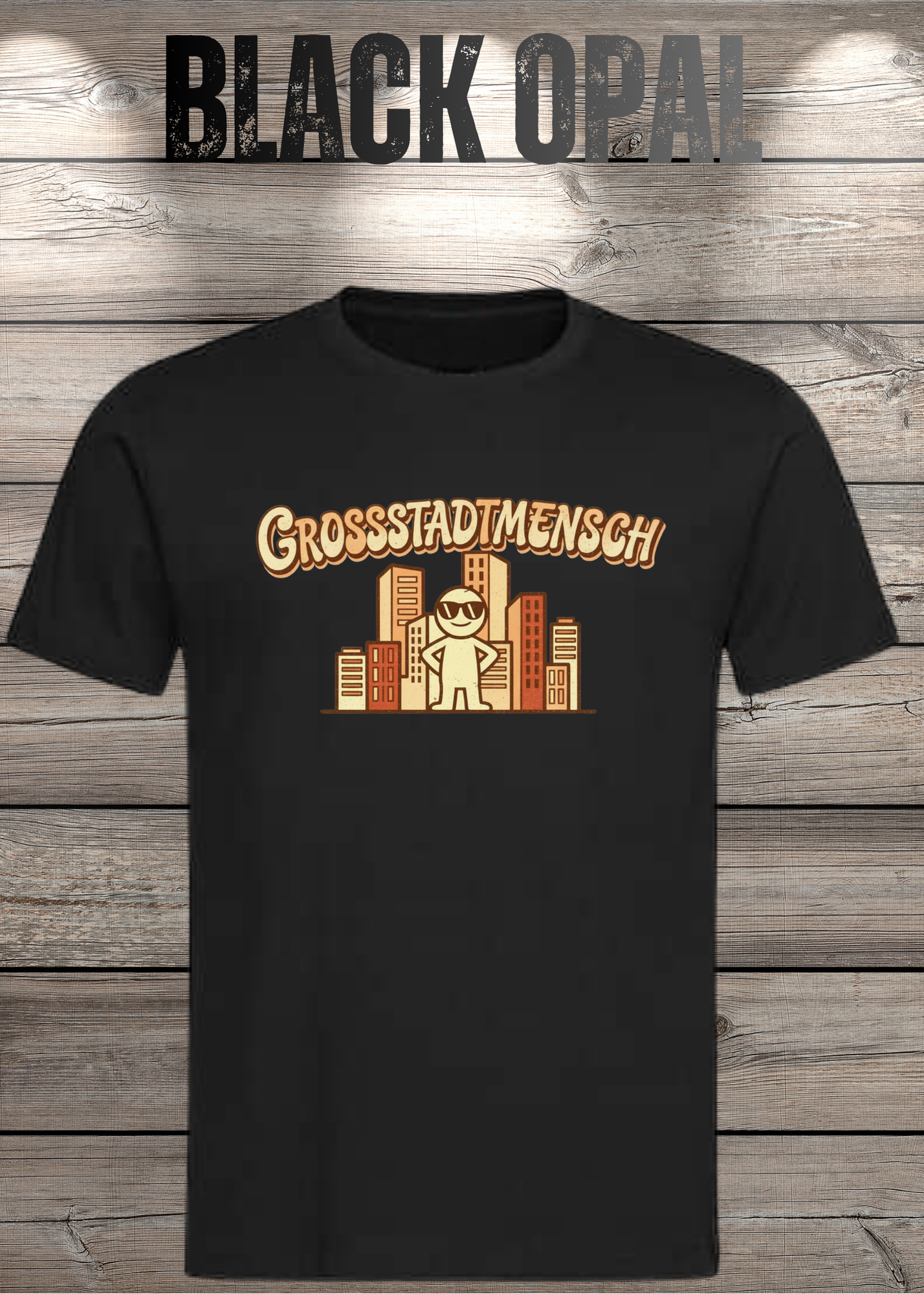 T-Shirt 'Großstadtmensch' - Witziges City-Shirt für Stadtliebhaber
