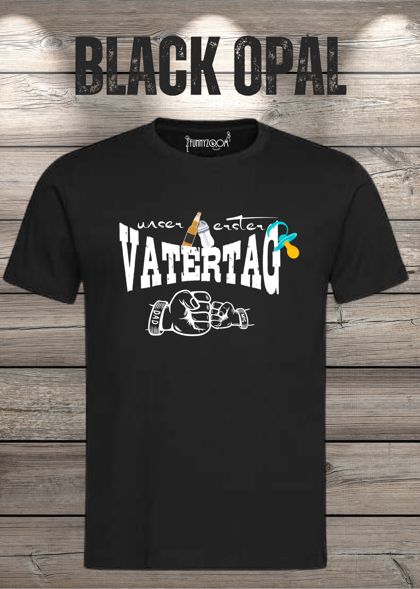 Herren T-Shirt für Papas mit Jungs Unser erster Vatertag Partnerschirt Vater Sohn T-Shirt Geschenkidee Witziges Papa T-Shirt
