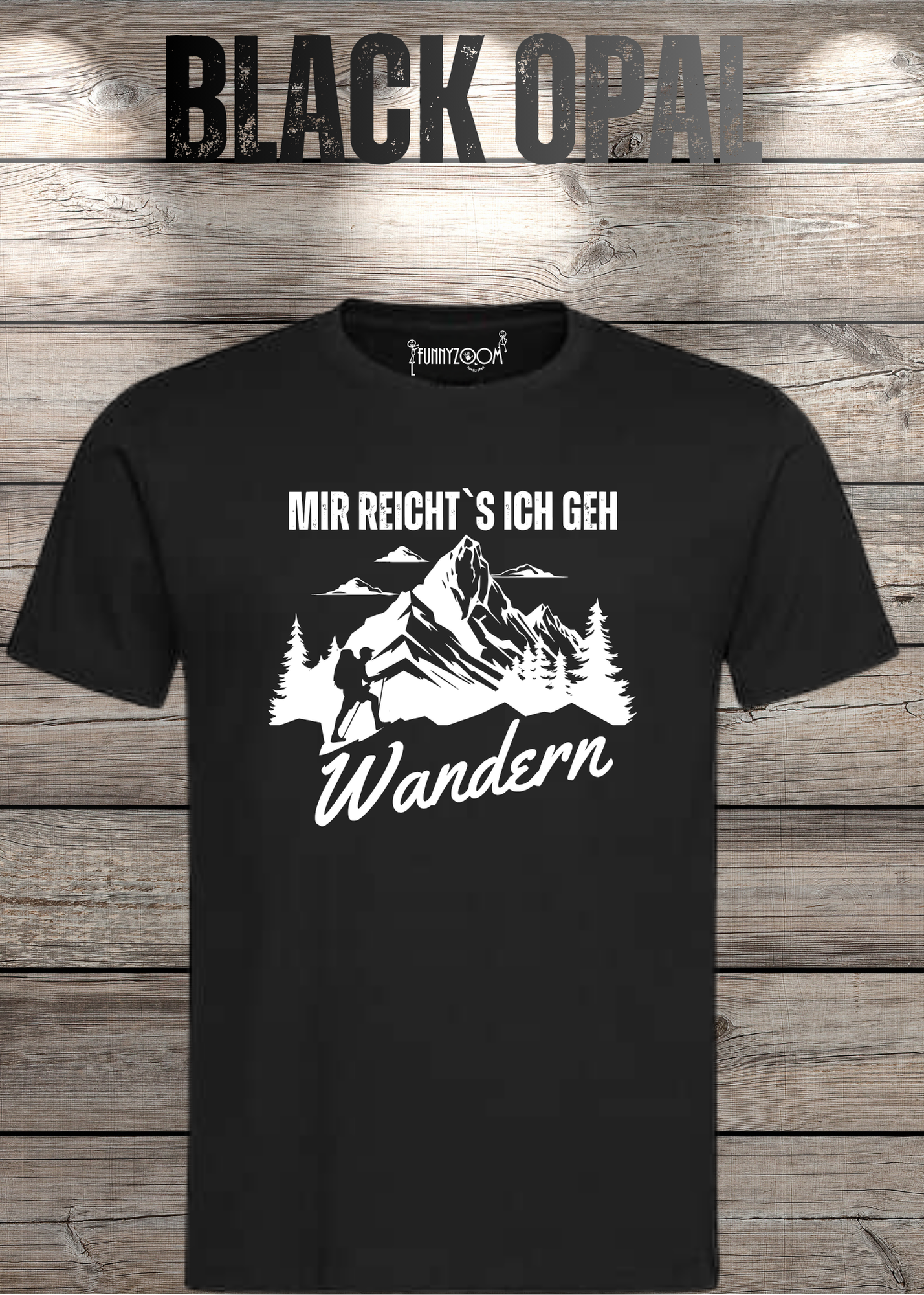T-Shirt 'Mir reichts ich geh wandern!' - Witziges Wanderer Geschenk Unisex