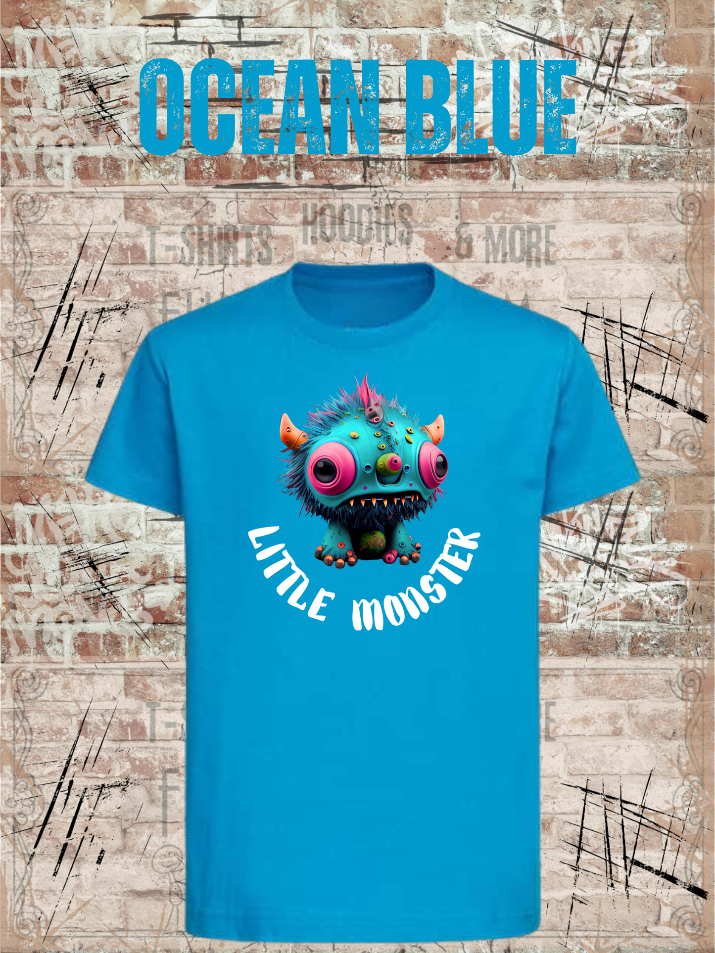 Kinder T-Shirt Little Monster - Süßes Monster Shirt für Kids